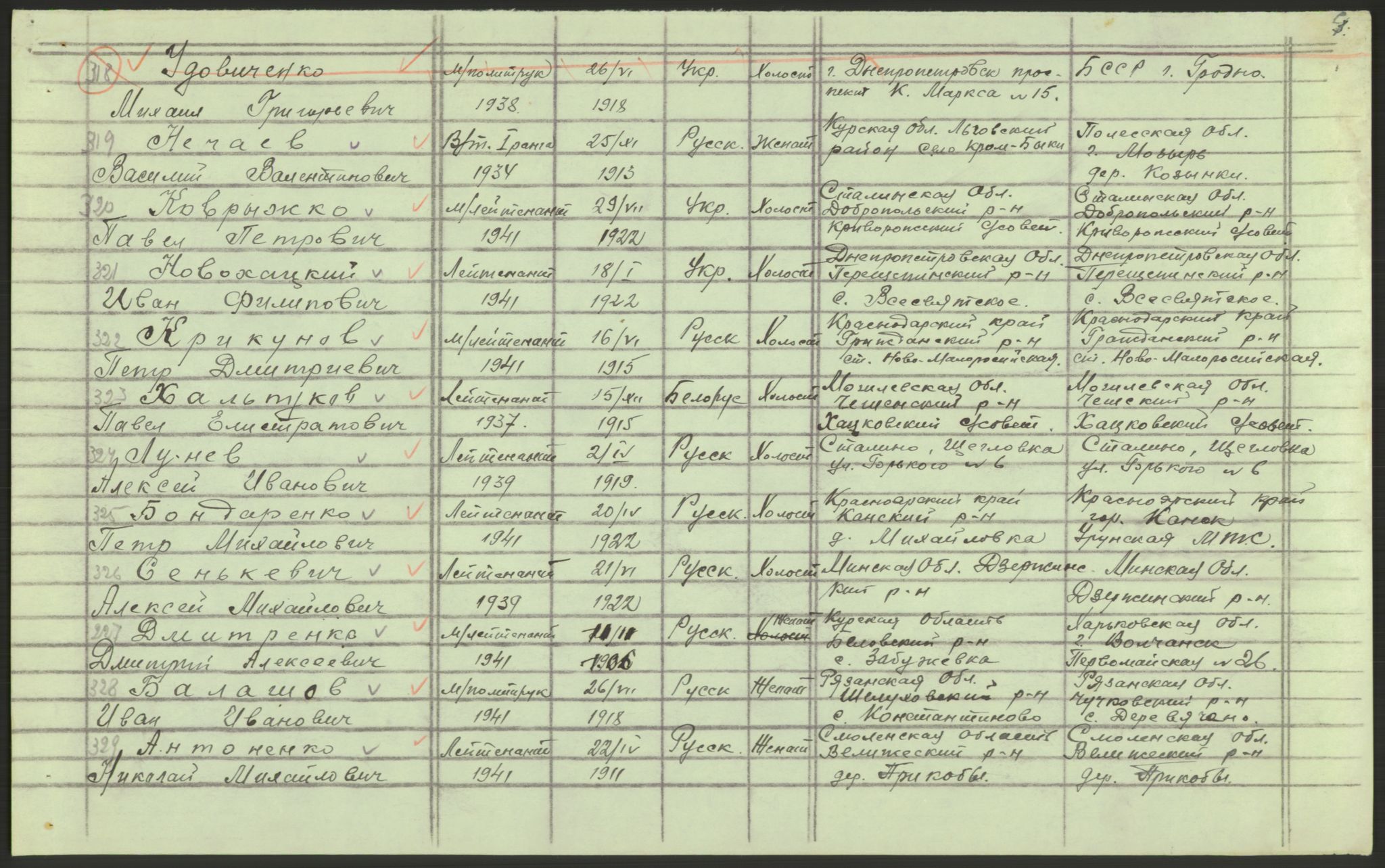 Flyktnings- og fangedirektoratet, Repatrieringskontoret, AV/RA-S-1681/D/Db/L0022: Displaced Persons (DPs) og sivile tyskere, 1945-1948, p. 550