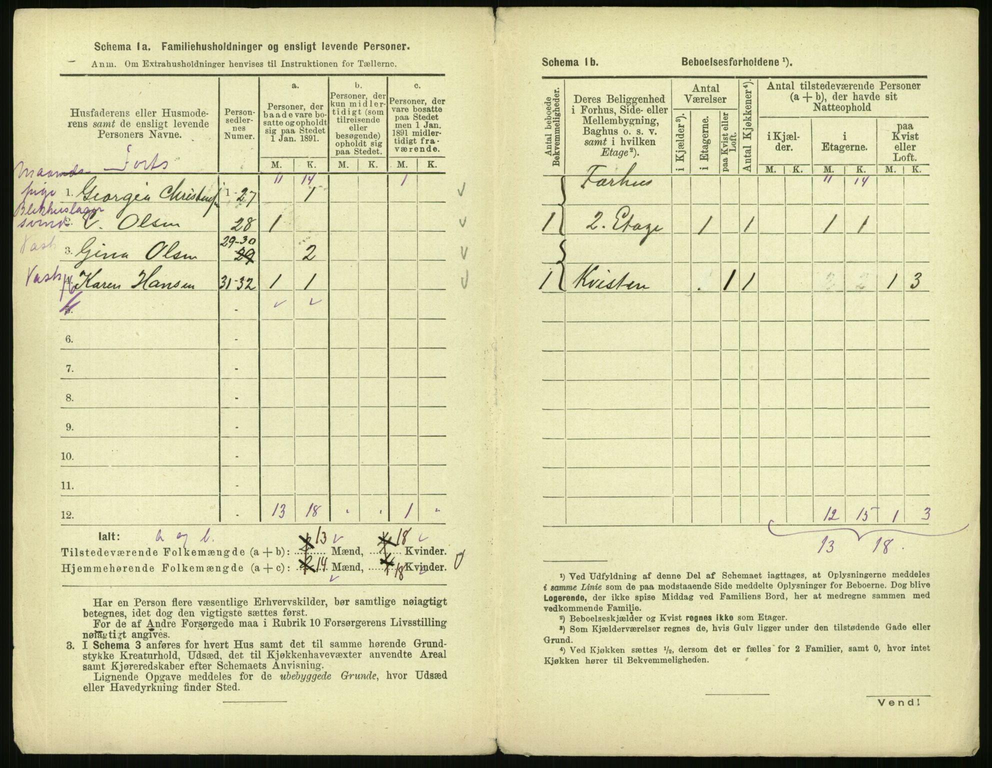 RA, 1891 census for 0301 Kristiania, 1891, p. 56407