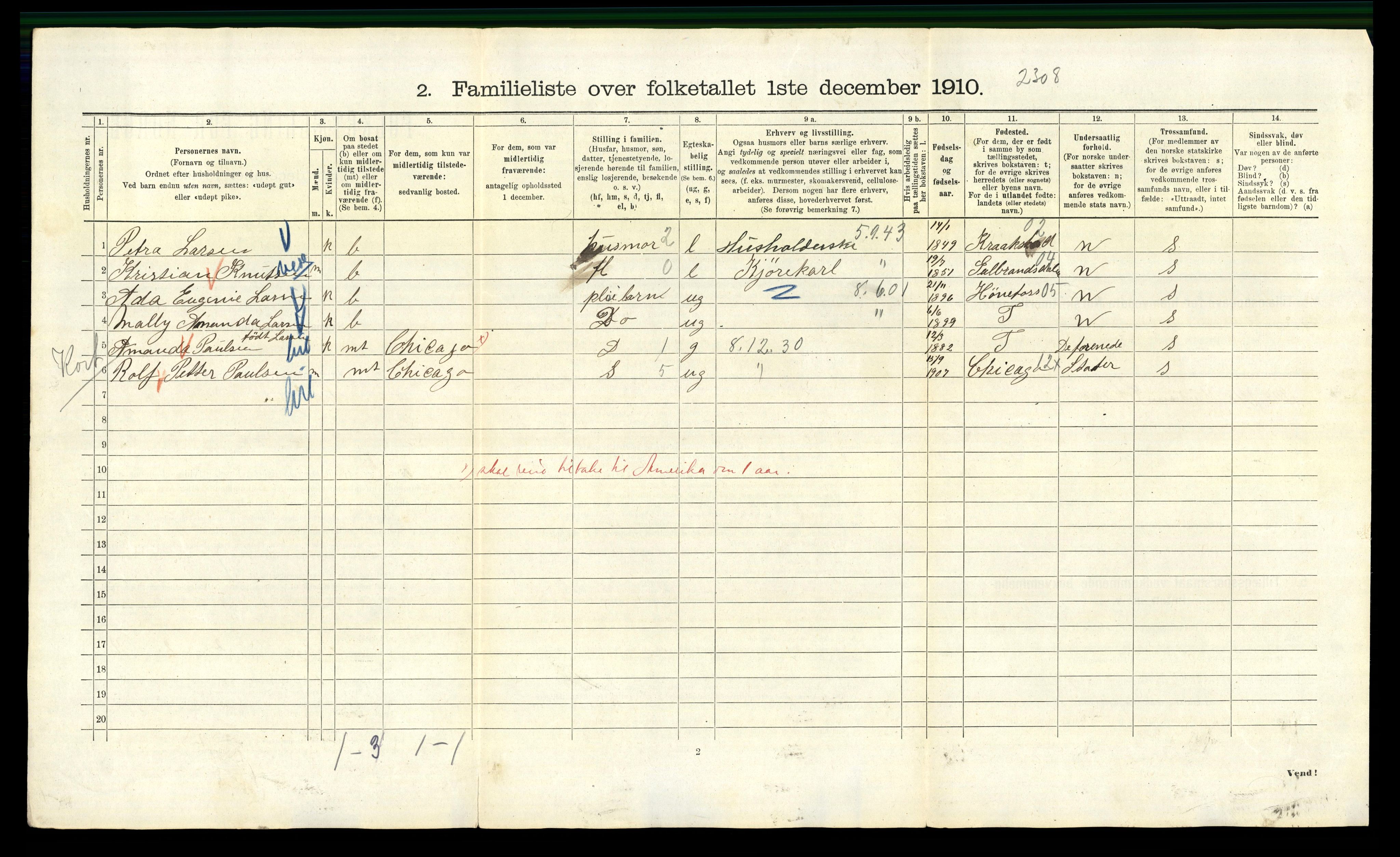 RA, 1910 census for Kristiania, 1910, p. 101468