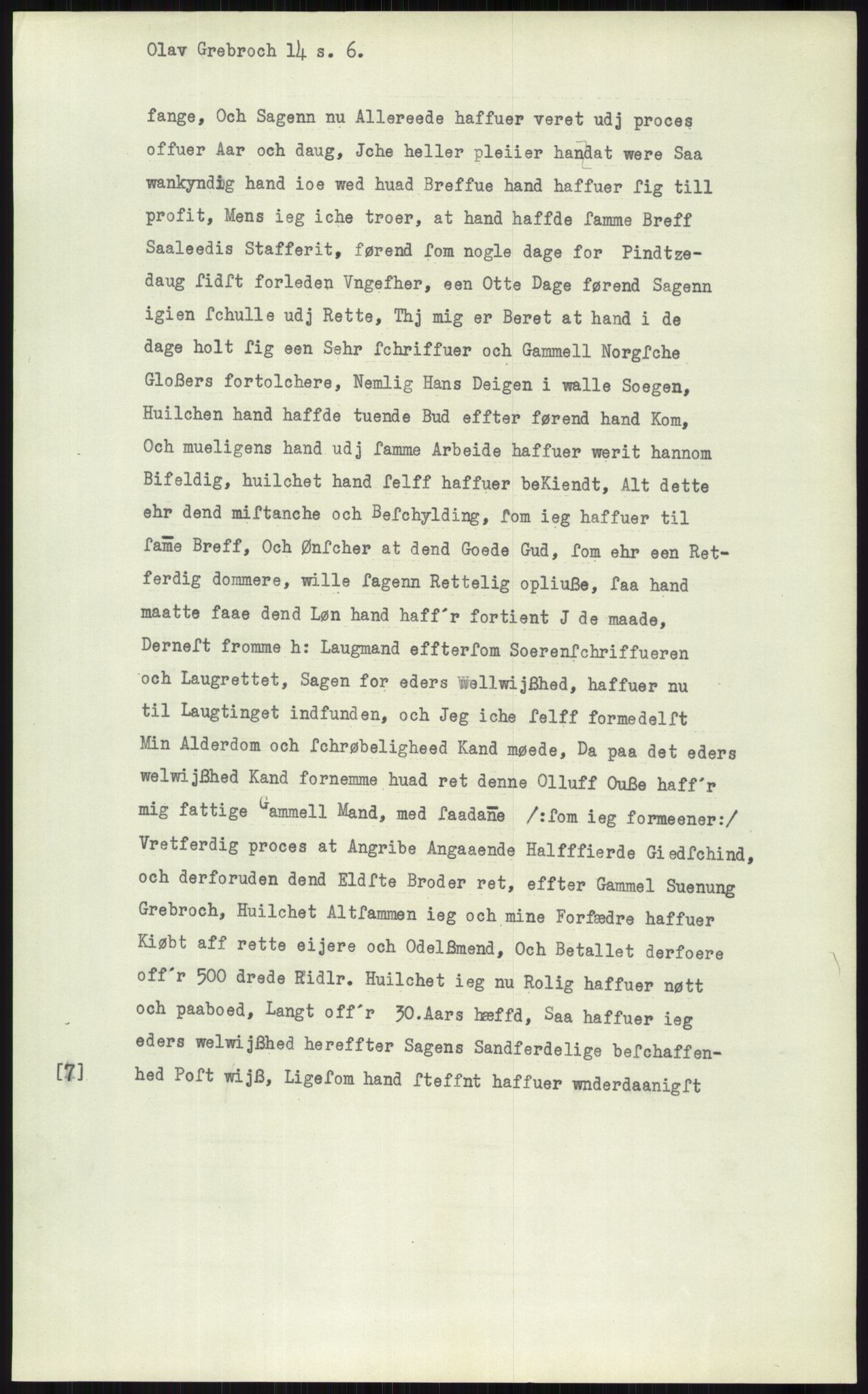 Samlinger til kildeutgivelse, Diplomavskriftsamlingen, AV/RA-EA-4053/H/Ha, p. 1545