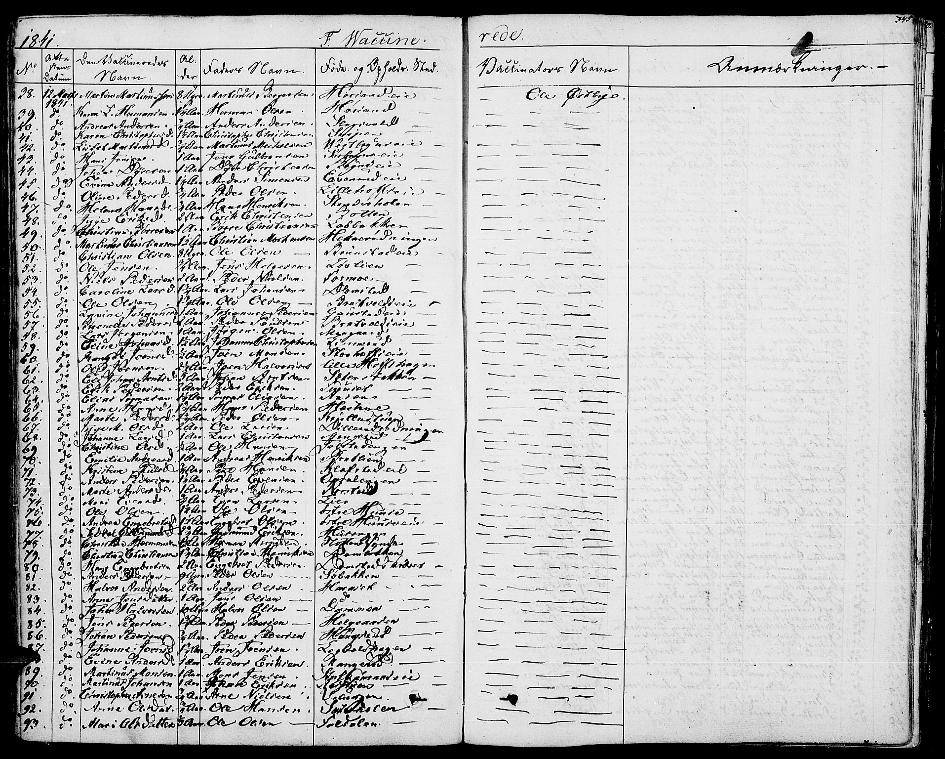 Romedal prestekontor, AV/SAH-PREST-004/K/L0003: Parish register (official) no. 3, 1829-1846, p. 345