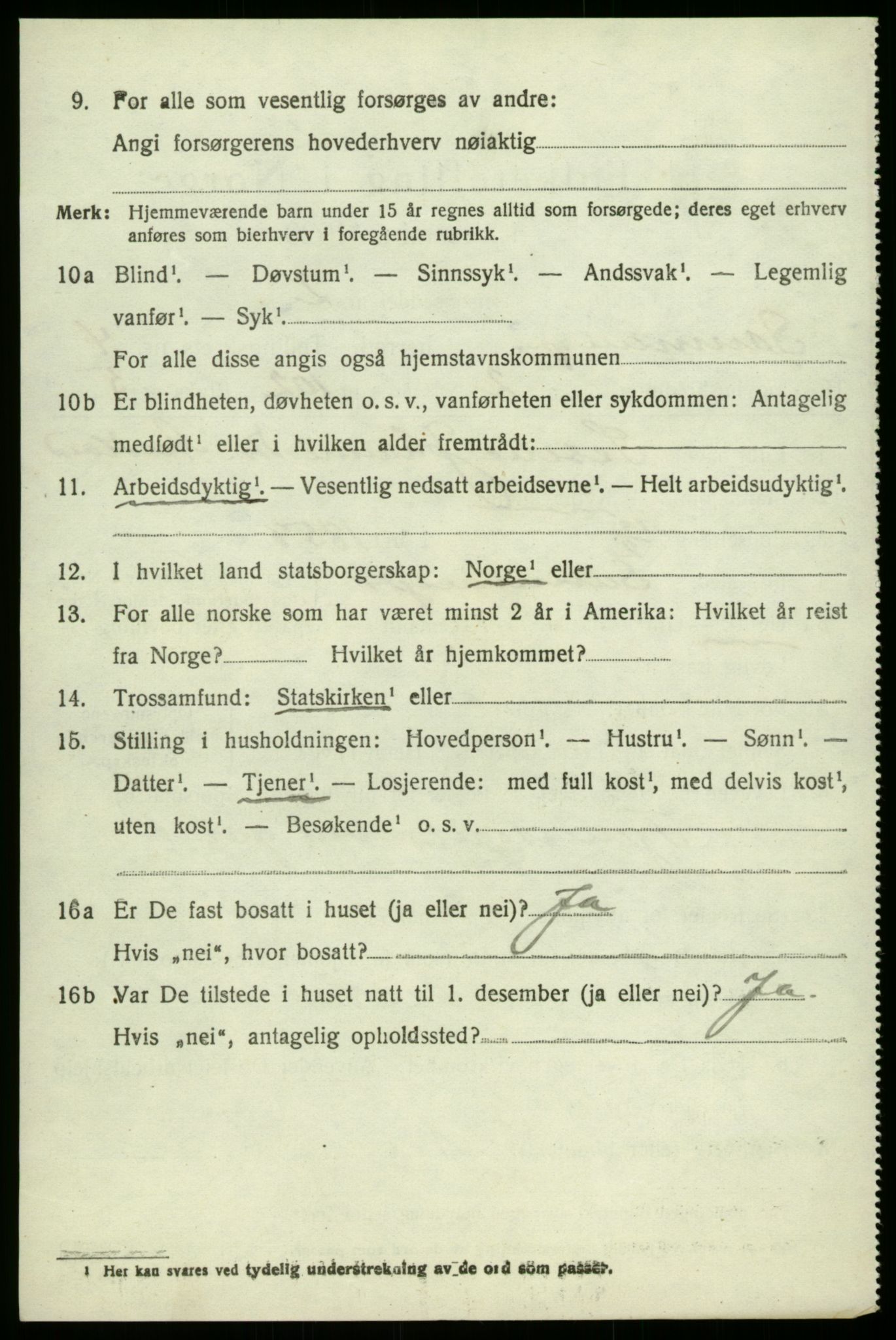 SAB, 1920 census for Samnanger, 1920, p. 1680