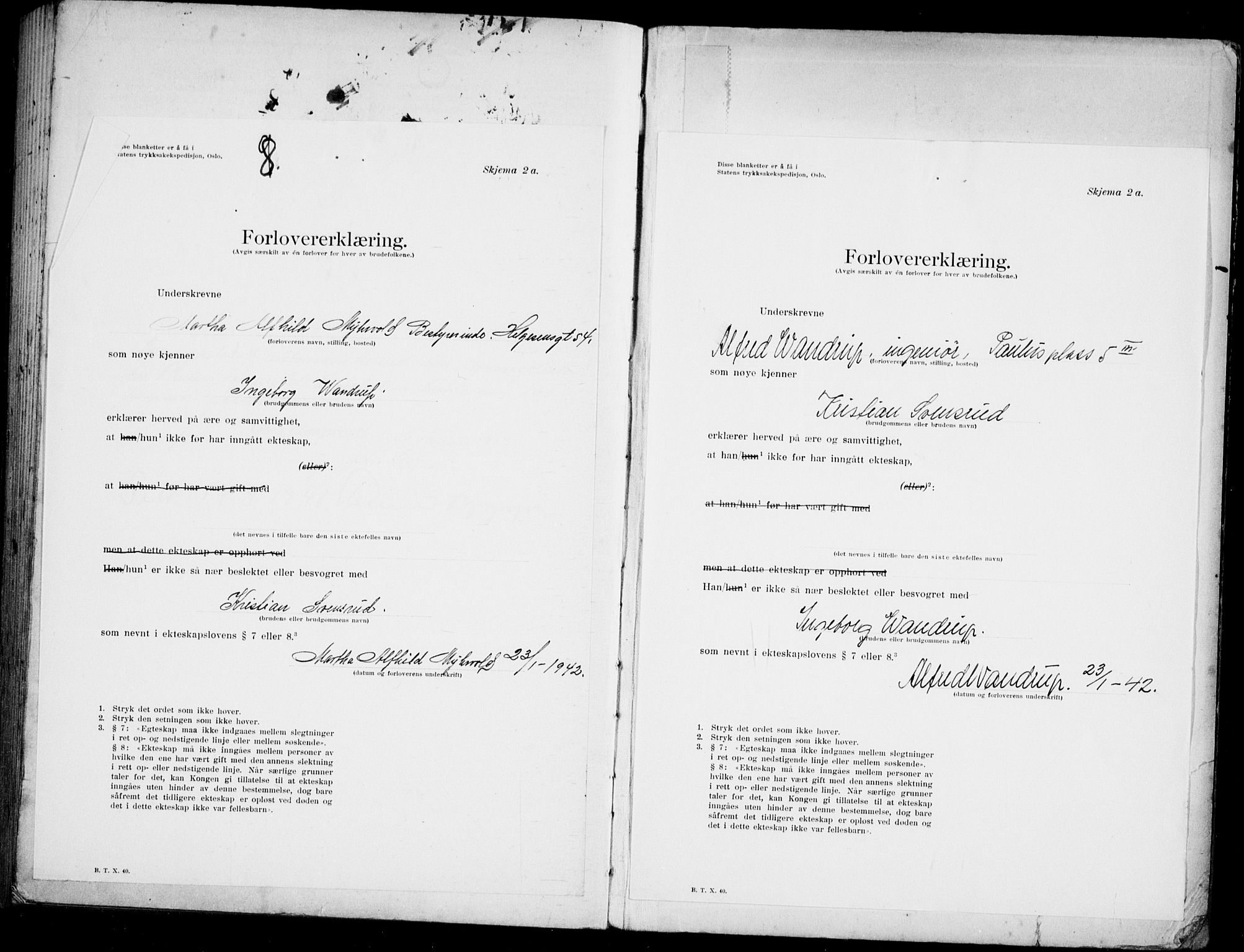 Paulus prestekontor Kirkebøker, AV/SAO-A-10871/H/Ha/L0006: Banns register no. 6, 1939-1942