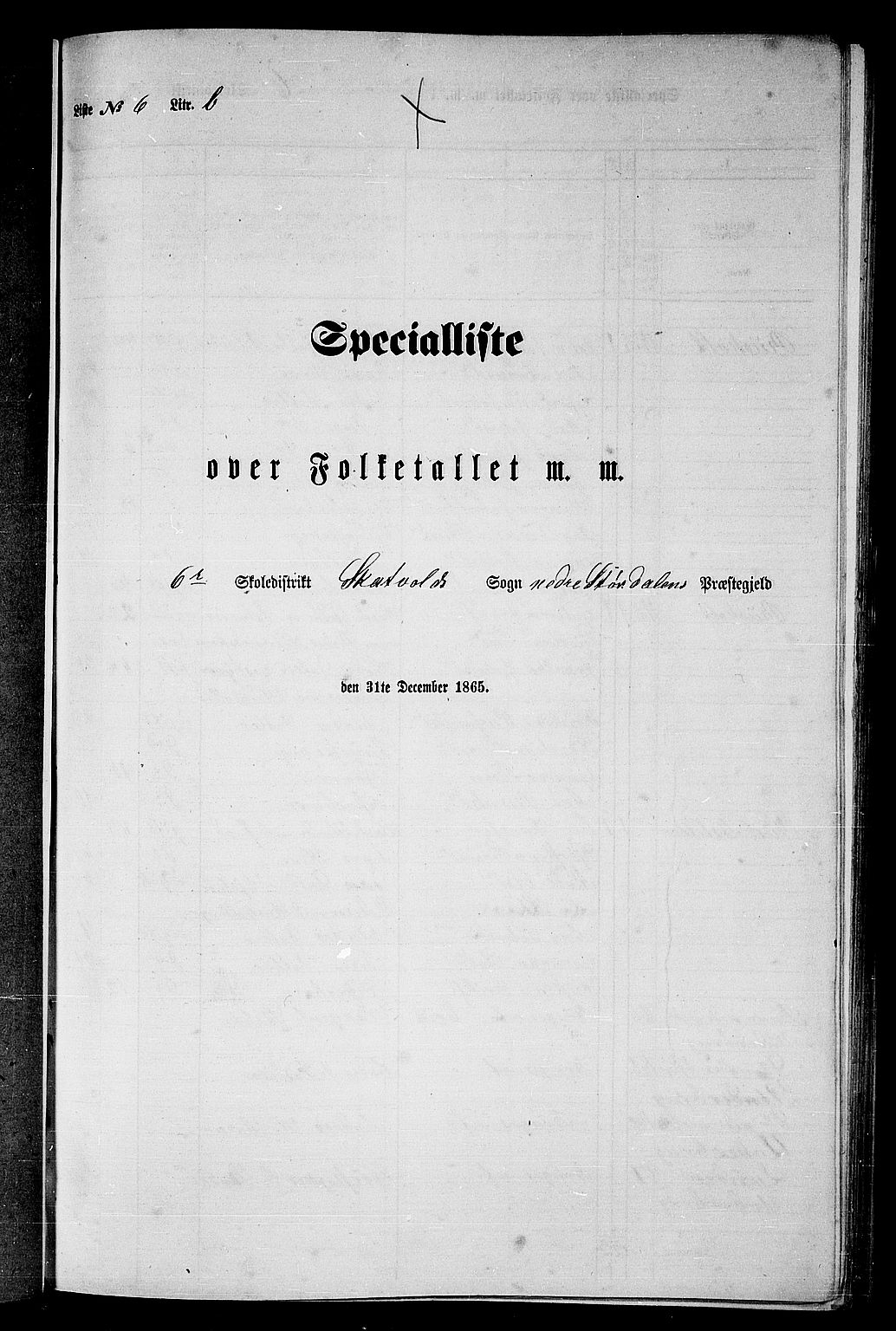 RA, 1865 census for Nedre Stjørdal, 1865, p. 121