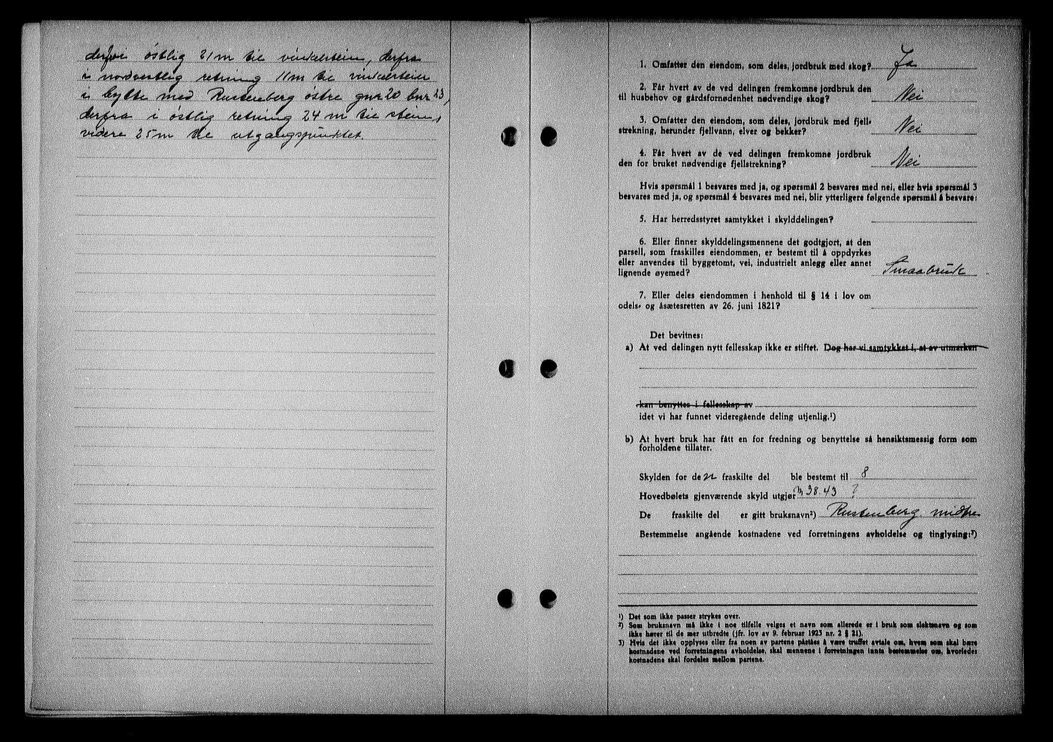 Nedenes sorenskriveri, AV/SAK-1221-0006/G/Gb/Gba/L0049: Mortgage book no. A-III, 1941-1942, Diary no: : 1069/1942