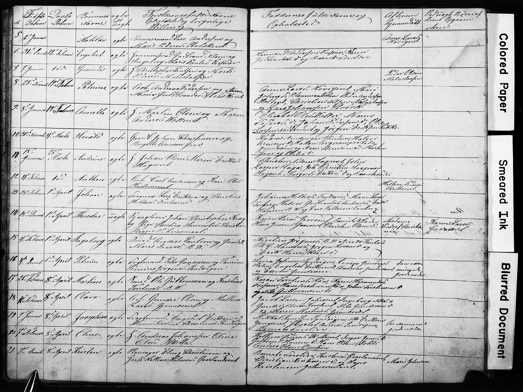 Asker prestekontor Kirkebøker, AV/SAO-A-10256a/G/Gc/L0001: Parish register (copy) no. III 1, 1854-1873