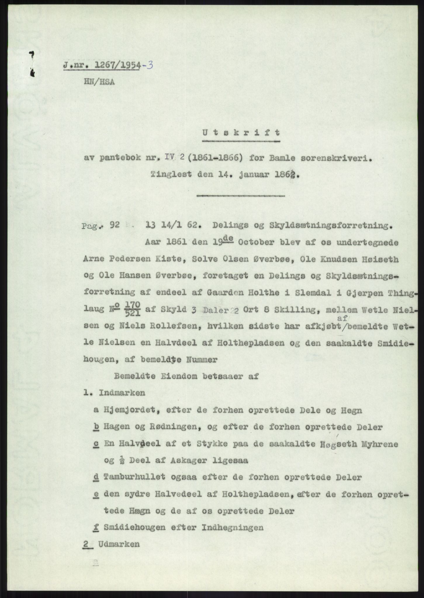 Statsarkivet i Kongsberg, SAKO/A-0001, 1954-1955, p. 301