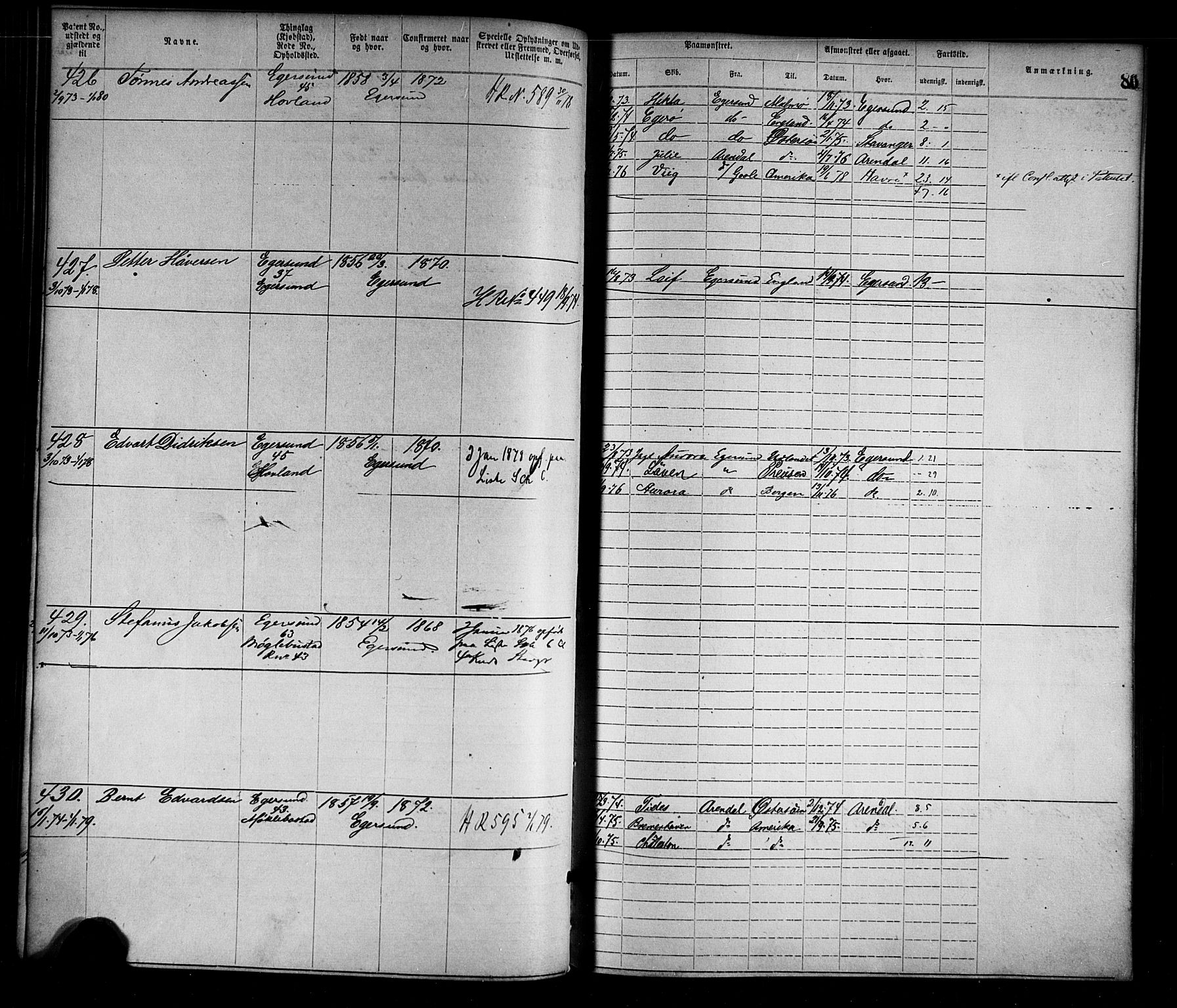 Egersund mønstringskrets, AV/SAK-2031-0019/F/Fa/L0001: Annotasjonsrulle nr 1-1440 med register, O-1, 1869-1895, p. 102