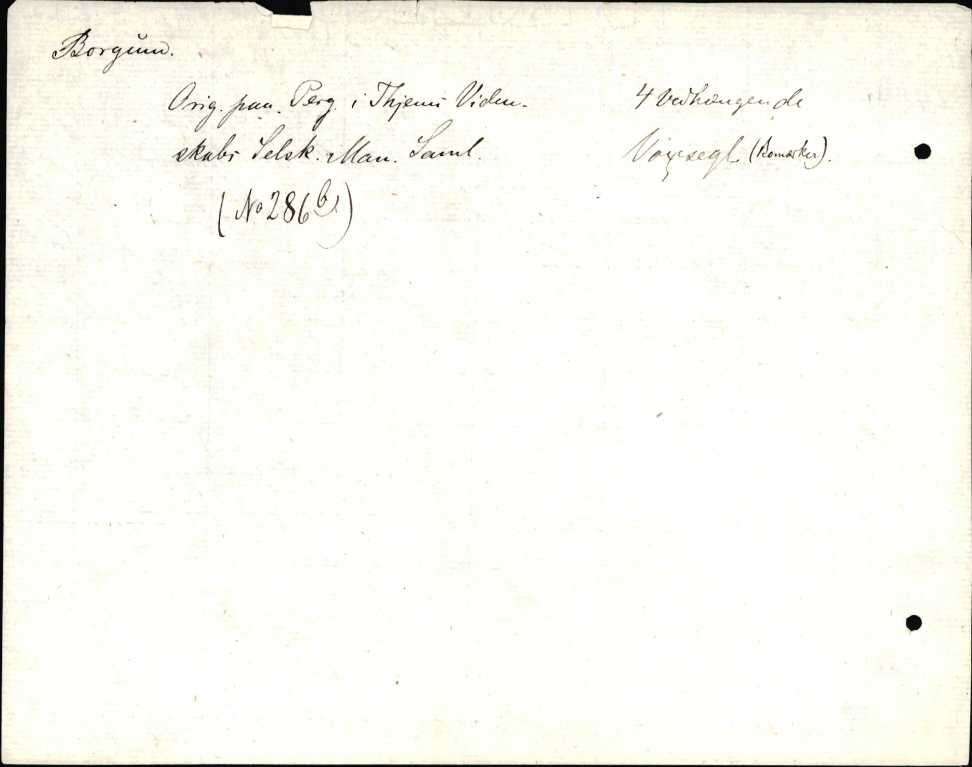 Riksarkivets diplomsamling, AV/RA-EA-5965/F35/F35d/L0001: Innlånte diplomer, seddelregister, 1316-1591, p. 582