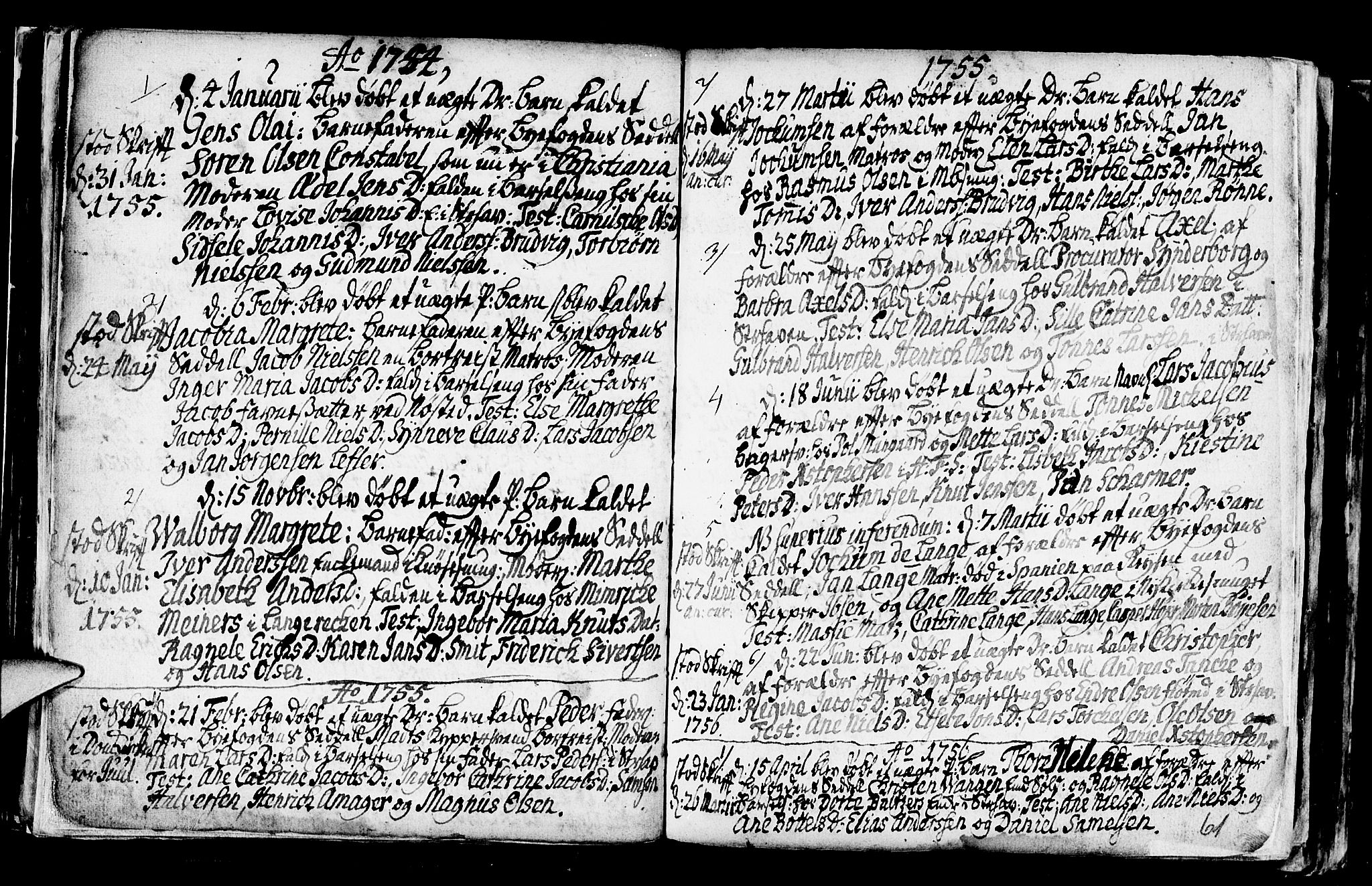 Nykirken Sokneprestembete, SAB/A-77101/H/Haa/L0001: Parish register (official) no. A 1, 1668-1820, p. 61