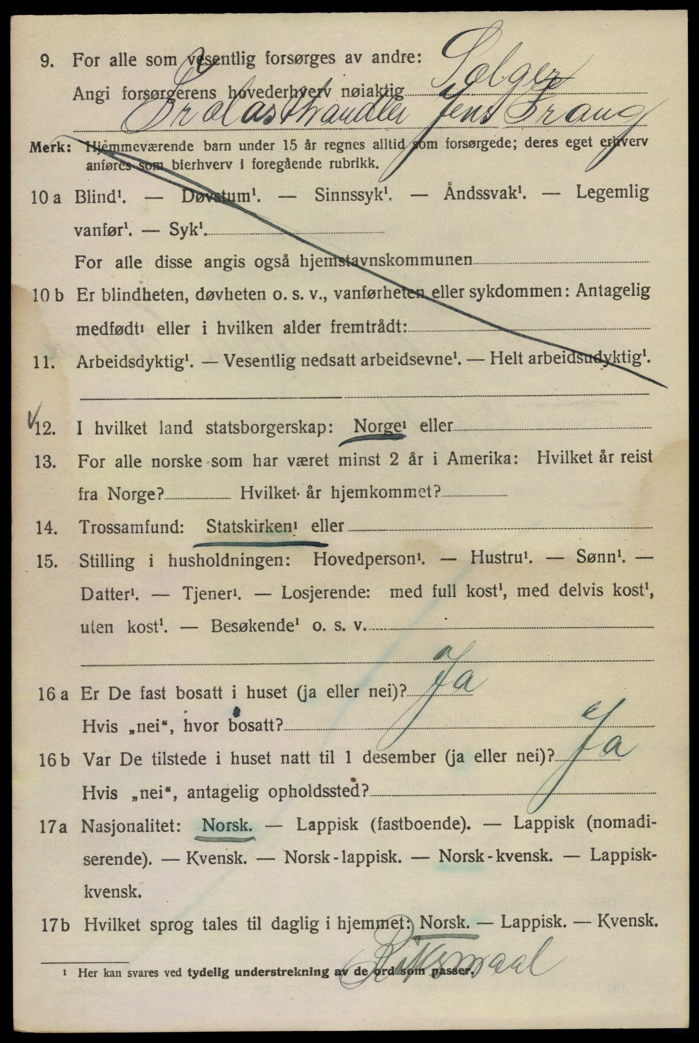 SAO, 1920 census for Kristiania, 1920, p. 510090