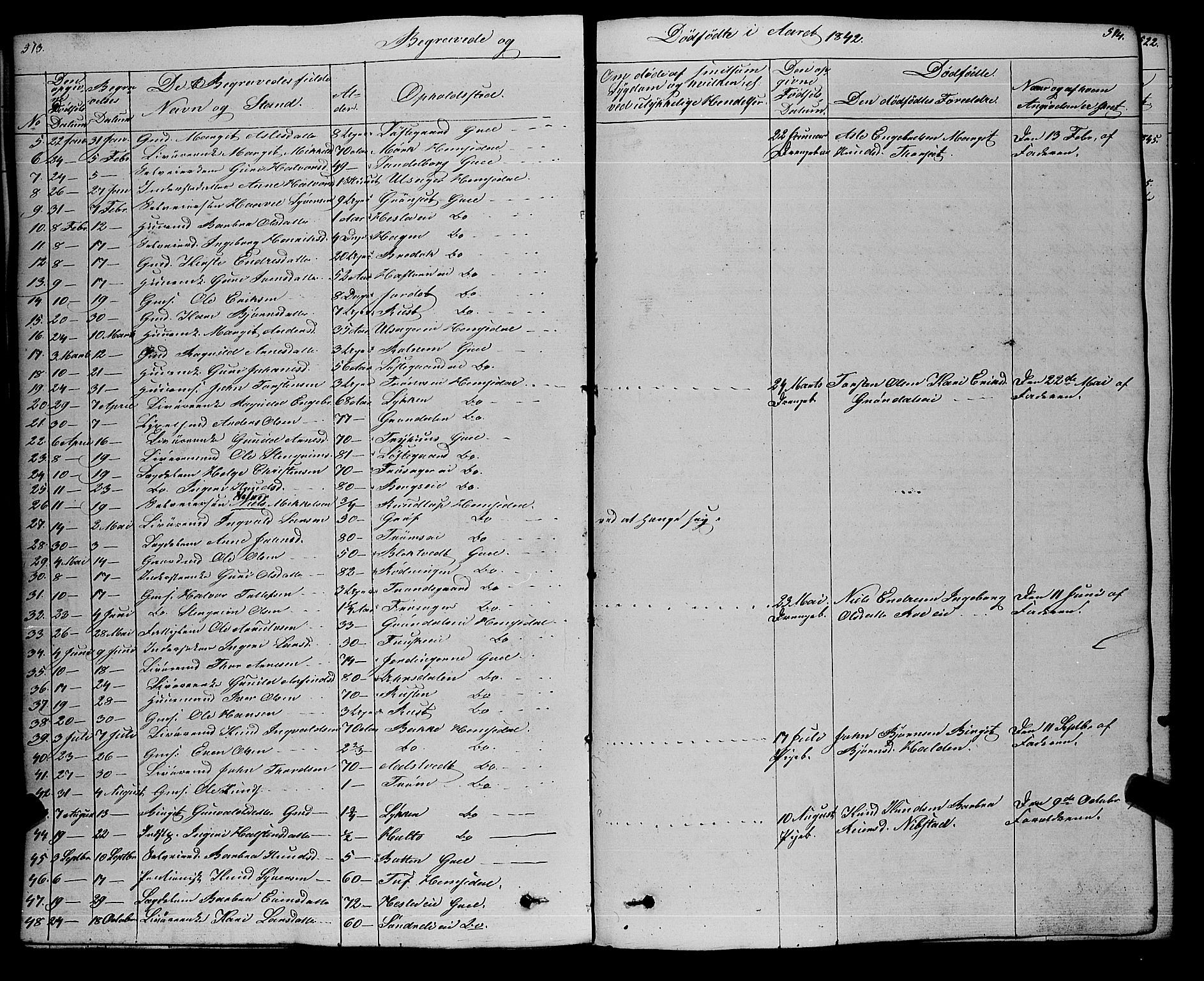 Gol kirkebøker, AV/SAKO-A-226/F/Fa/L0002: Parish register (official) no. I 2, 1837-1863, p. 513-514