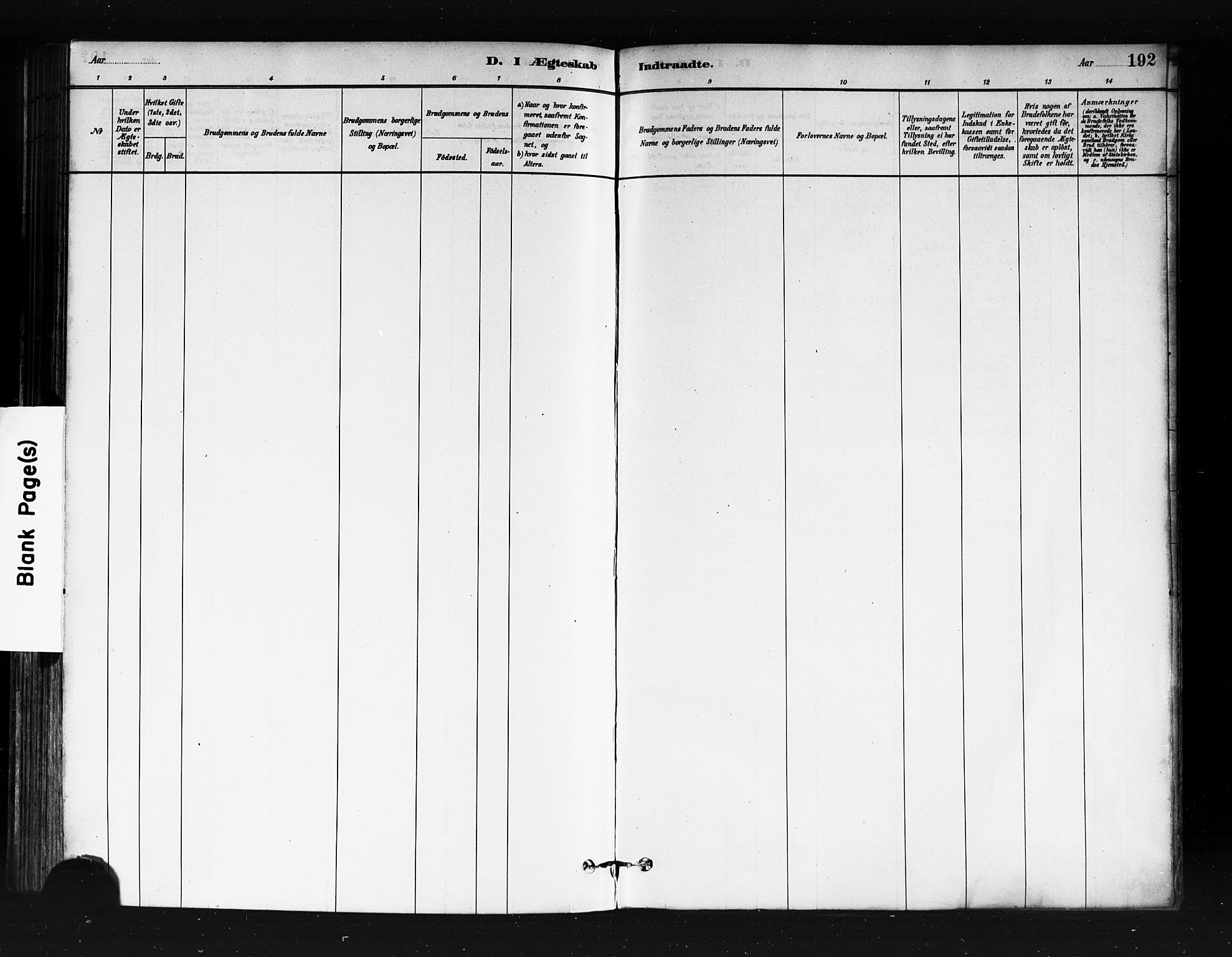 Sagene prestekontor Kirkebøker, SAO/A-10796/F/L0002: Parish register (official) no. 2, 1880-1897, p. 192