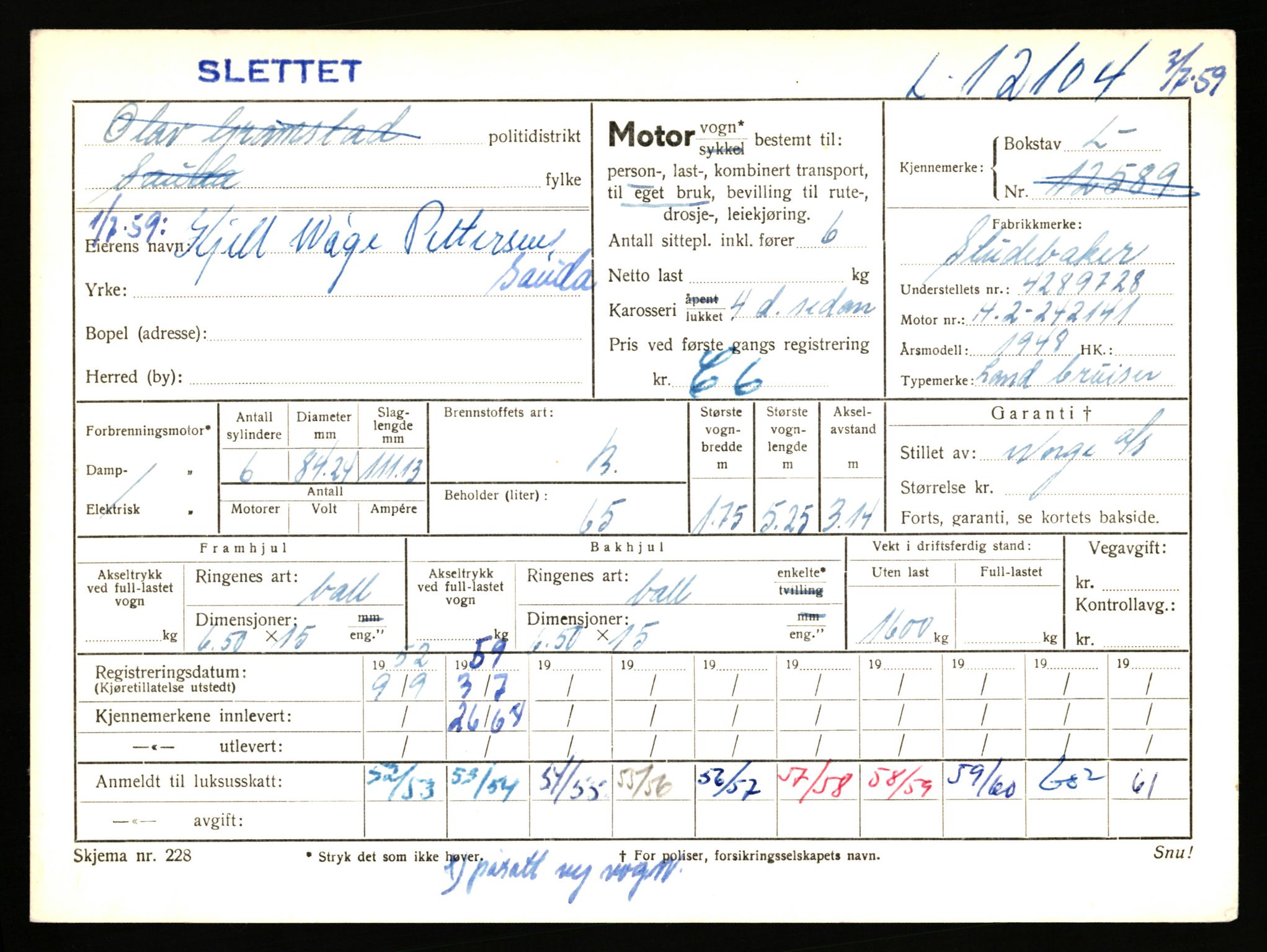 Stavanger trafikkstasjon, AV/SAST-A-101942/0/F/L0022: L-12000 - L-12499, 1930-1971, p. 421