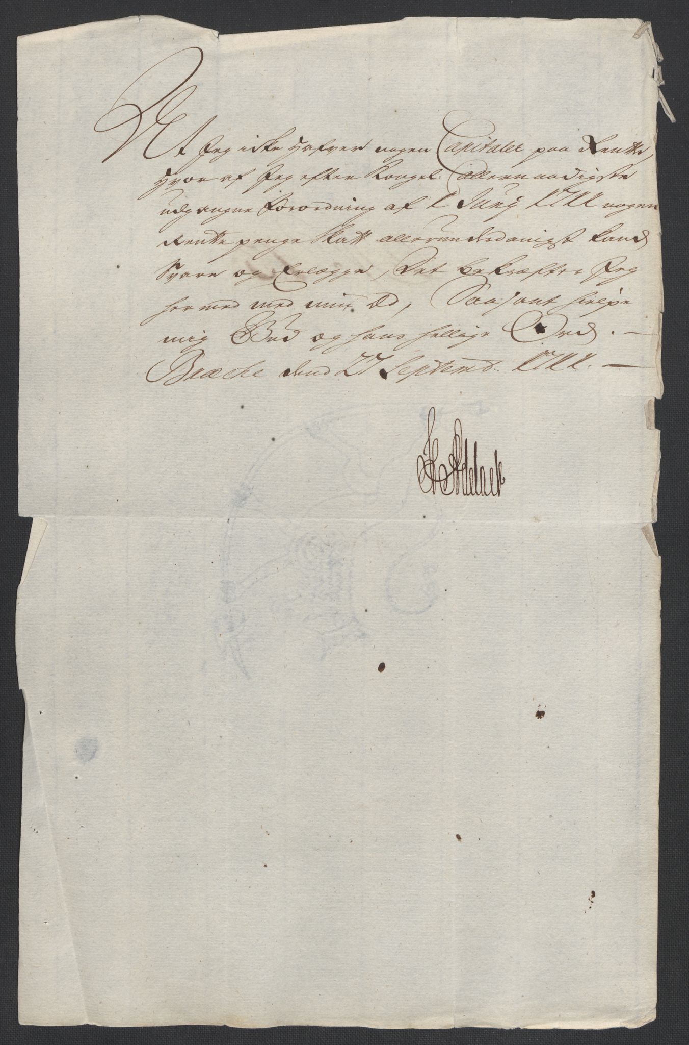 Rentekammeret inntil 1814, Reviderte regnskaper, Fogderegnskap, AV/RA-EA-4092/R36/L2120: Fogderegnskap Øvre og Nedre Telemark og Bamble, 1711, p. 194