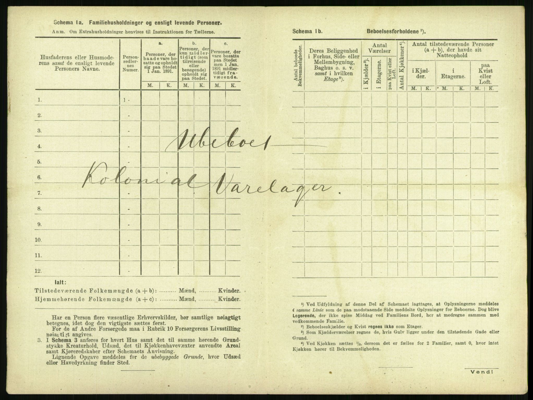 RA, 1891 census for 1103 Stavanger, 1891, p. 3182