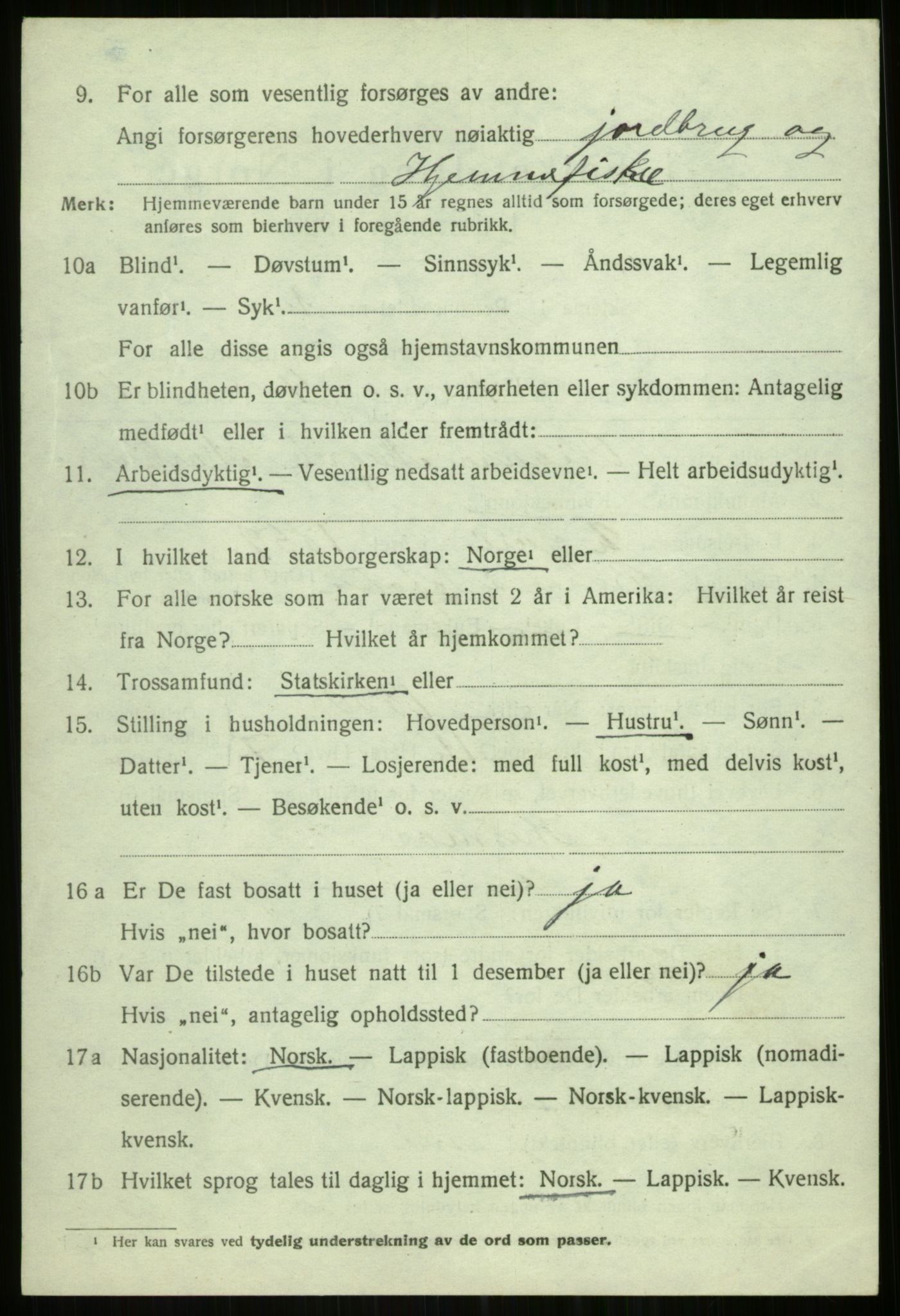 SATØ, 1920 census for Tromsøysund, 1920, p. 2365