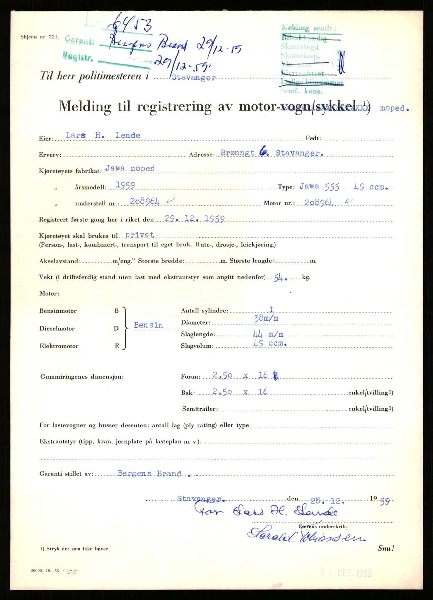 Stavanger trafikkstasjon, SAST/A-101942/0/F/L0016: L-5950 - L-6499, 1930-1971, p. 1831