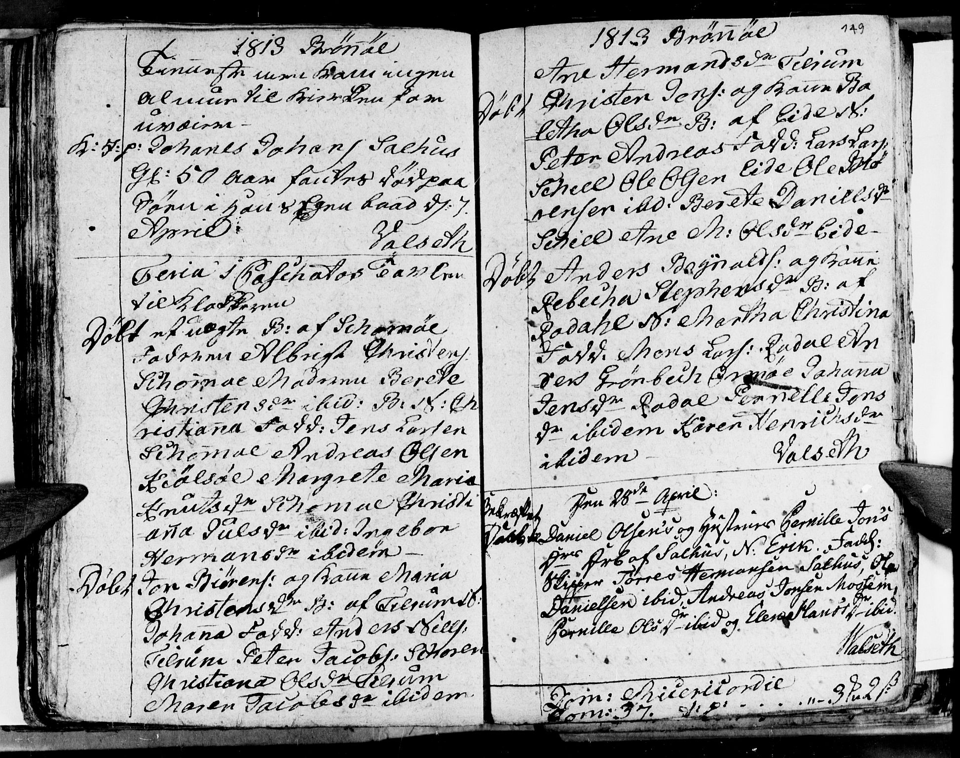 Ministerialprotokoller, klokkerbøker og fødselsregistre - Nordland, SAT/A-1459/813/L0209: Parish register (copy) no. 813C01, 1803-1821, p. 149