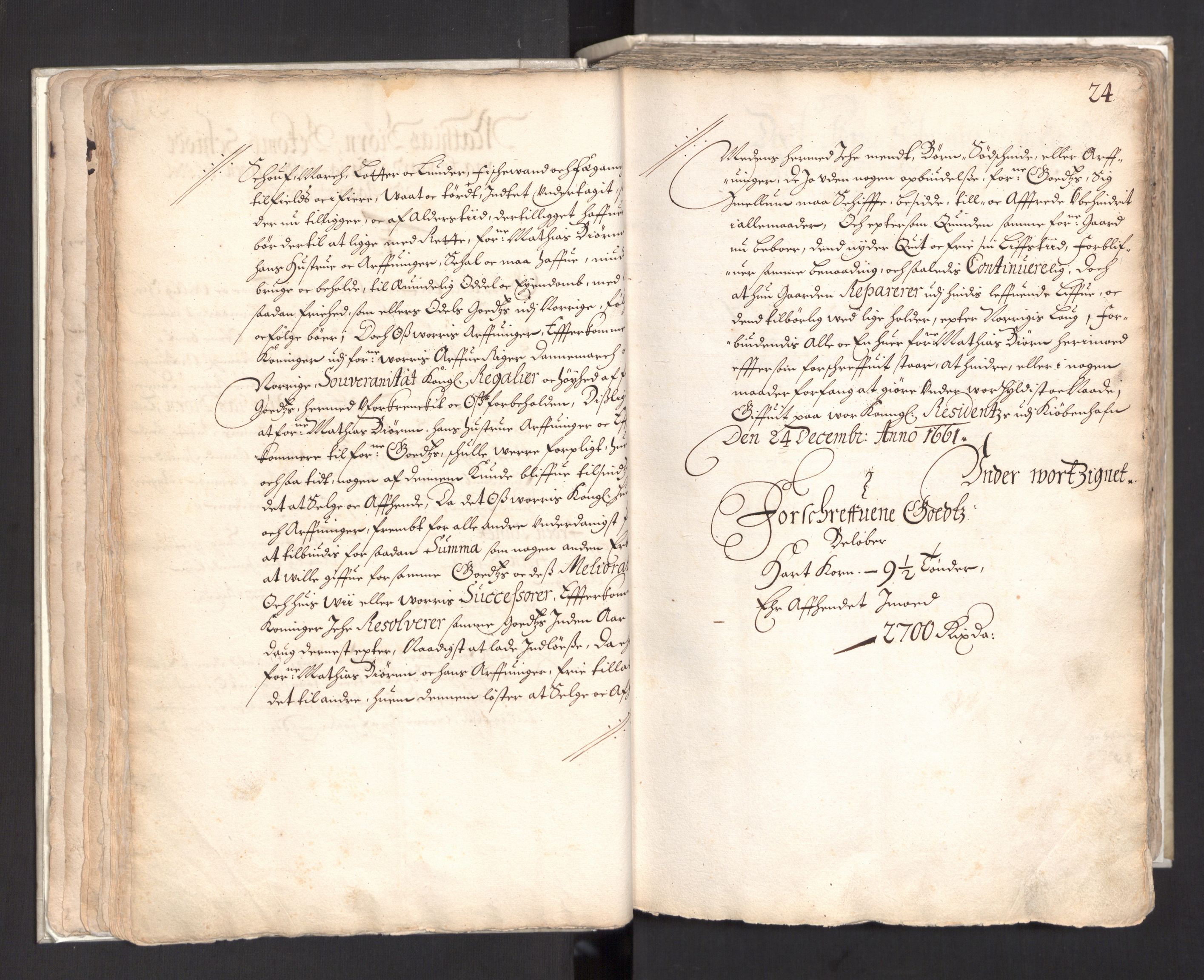 Rentekammeret, Kammerkanselliet, AV/RA-EA-3111/G/Gg/Ggj/Ggja/L0003: Skjøtebok Oa (13), 1661-1669, p. 28