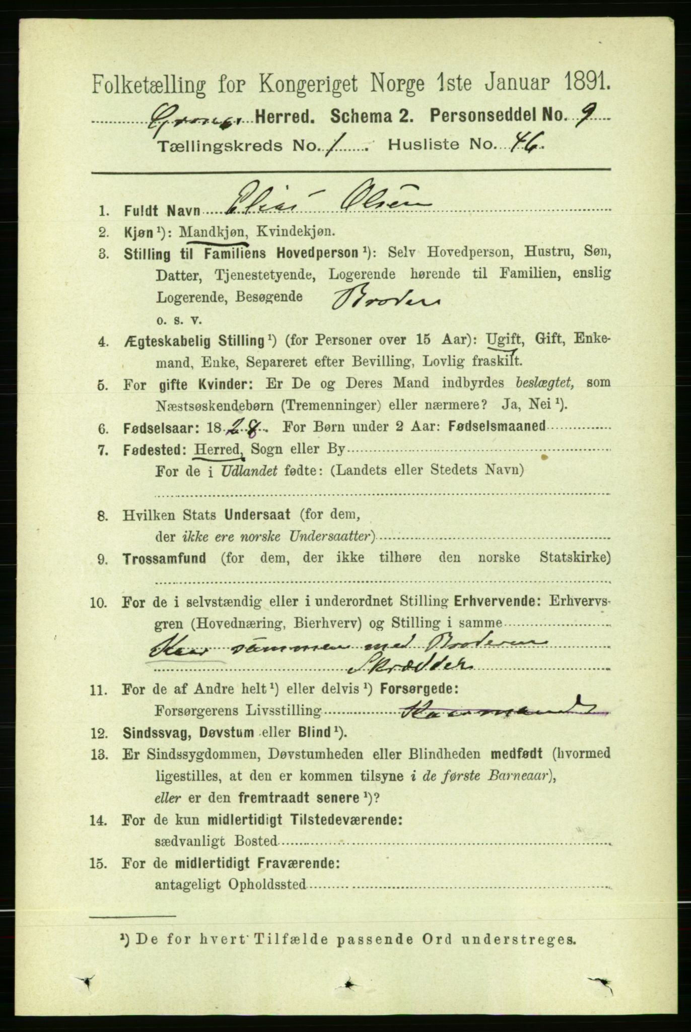 RA, 1891 census for 1742 Grong, 1891, p. 413