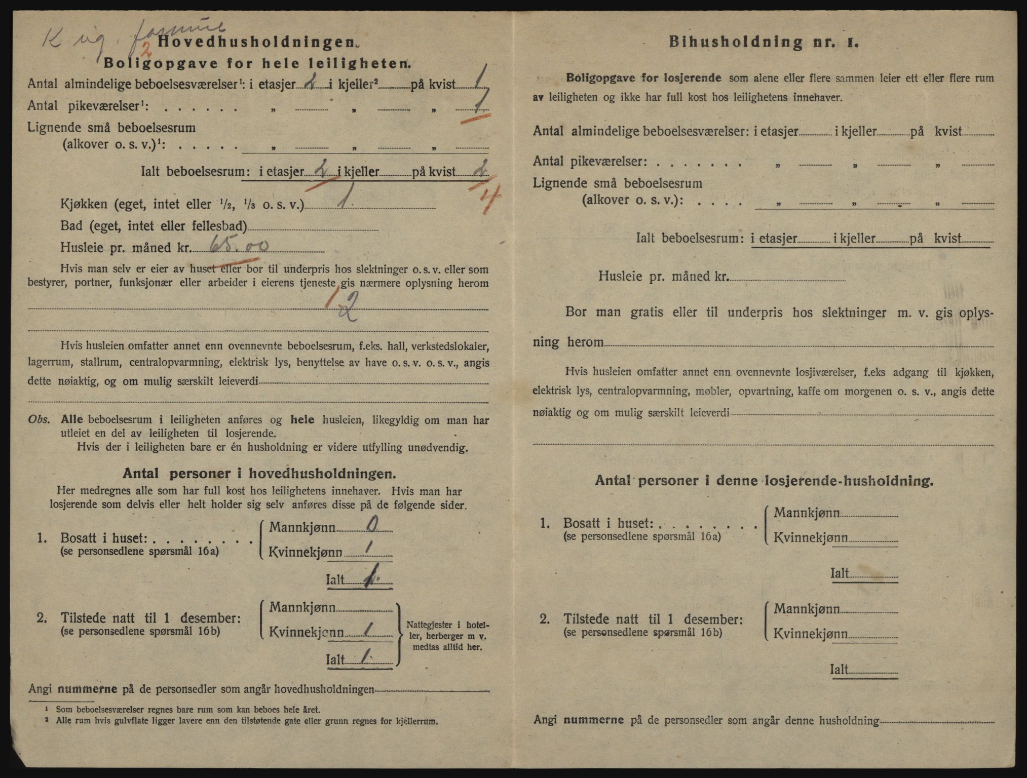 SATØ, 1920 census for Hammerfest, 1920, p. 1529