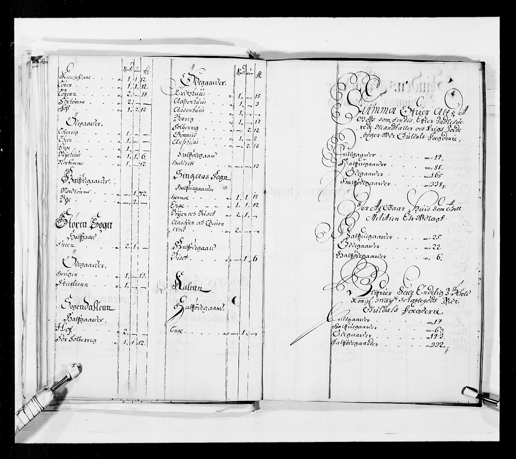 Stattholderembetet 1572-1771, AV/RA-EA-2870/Ek/L0037/0001: Jordebøker 1662-1720: / Forskjellige jordebøker og matrikler, 1674-1720, p. 44