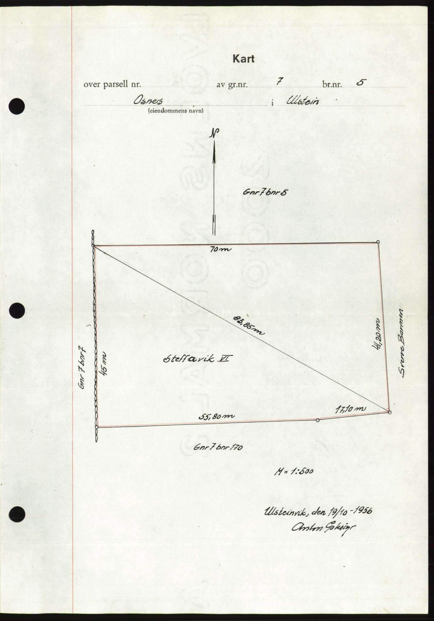 Søre Sunnmøre sorenskriveri, AV/SAT-A-4122/1/2/2C/L0105: Mortgage book no. 31A, 1956-1957, Diary no: : 2450/1956