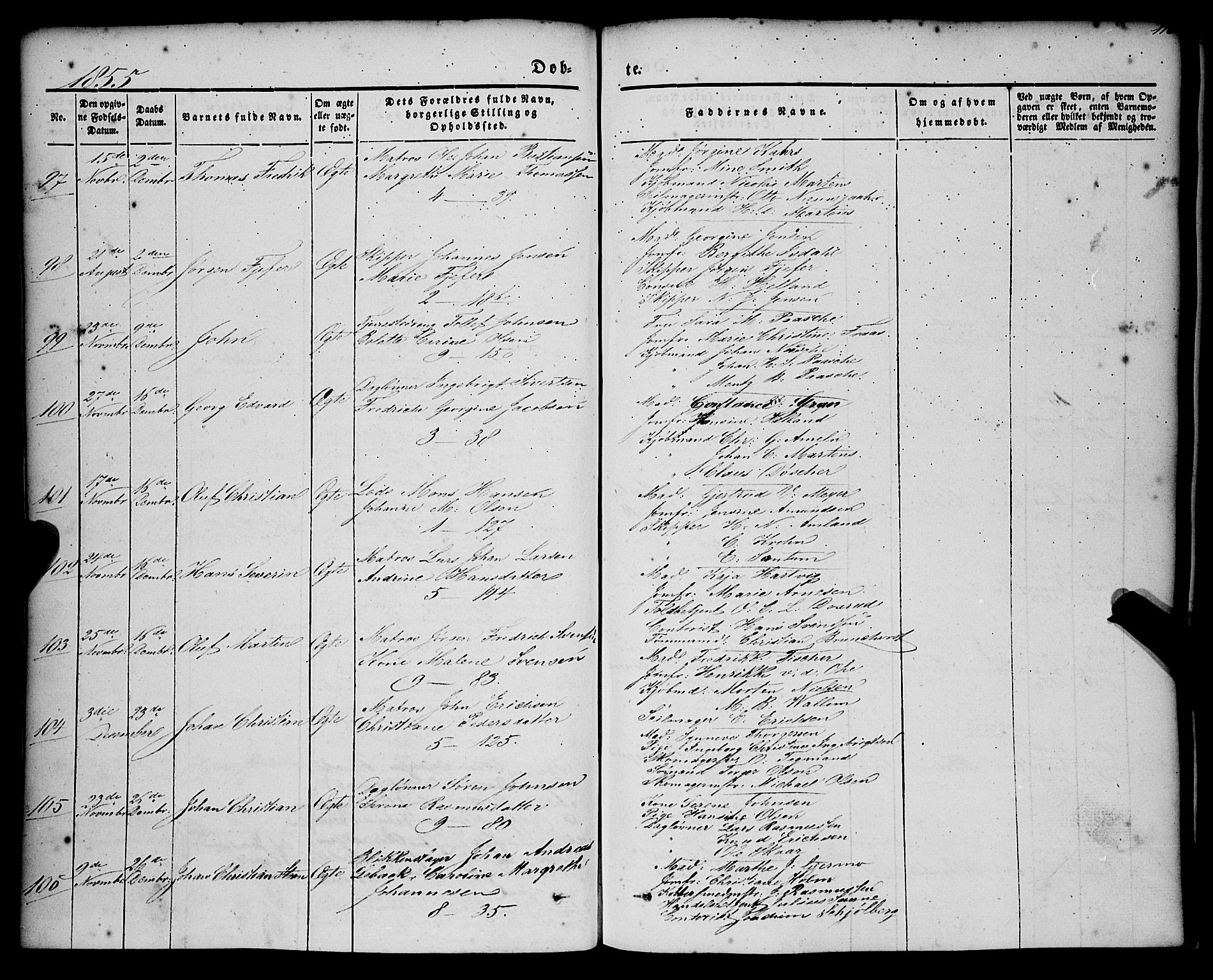 Nykirken Sokneprestembete, AV/SAB-A-77101/H/Haa/L0014: Parish register (official) no. B 1, 1844-1858, p. 116