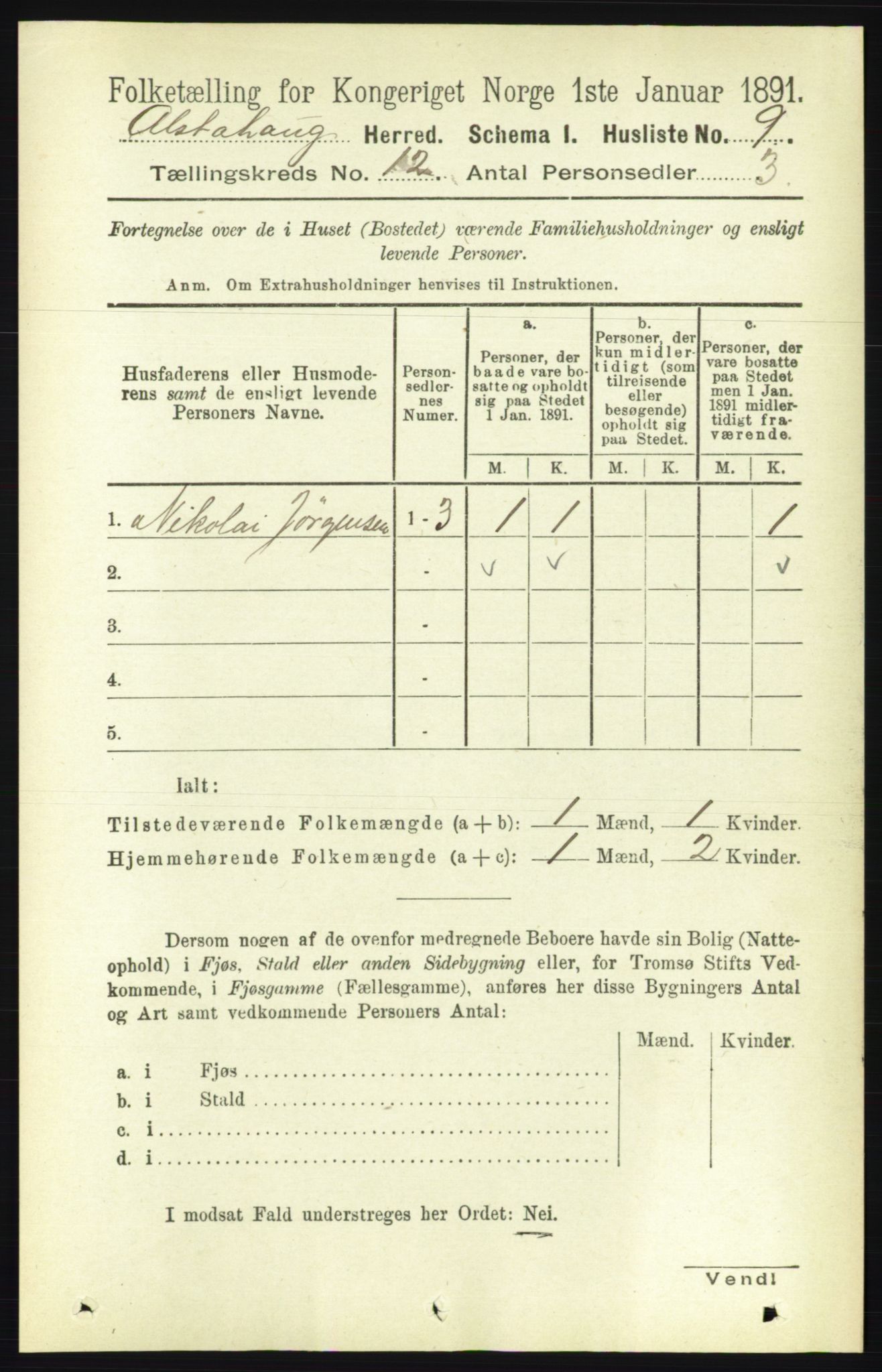 RA, 1891 census for 1820 Alstahaug, 1891, p. 4230