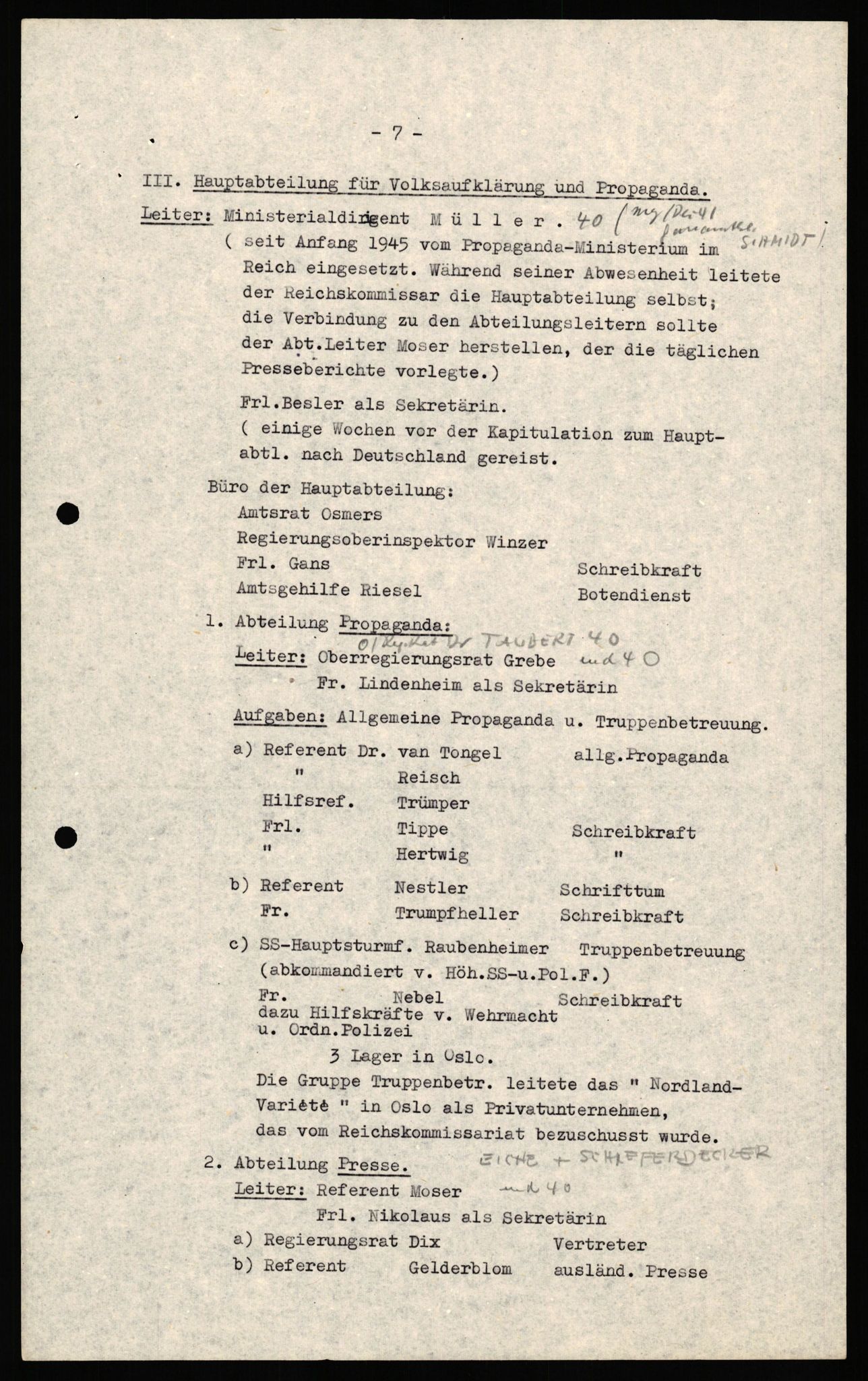 Forsvaret, Forsvarets overkommando II, AV/RA-RAFA-3915/D/Db/L0035: CI Questionaires. Tyske okkupasjonsstyrker i Norge. Tyskere., 1945-1946, p. 48