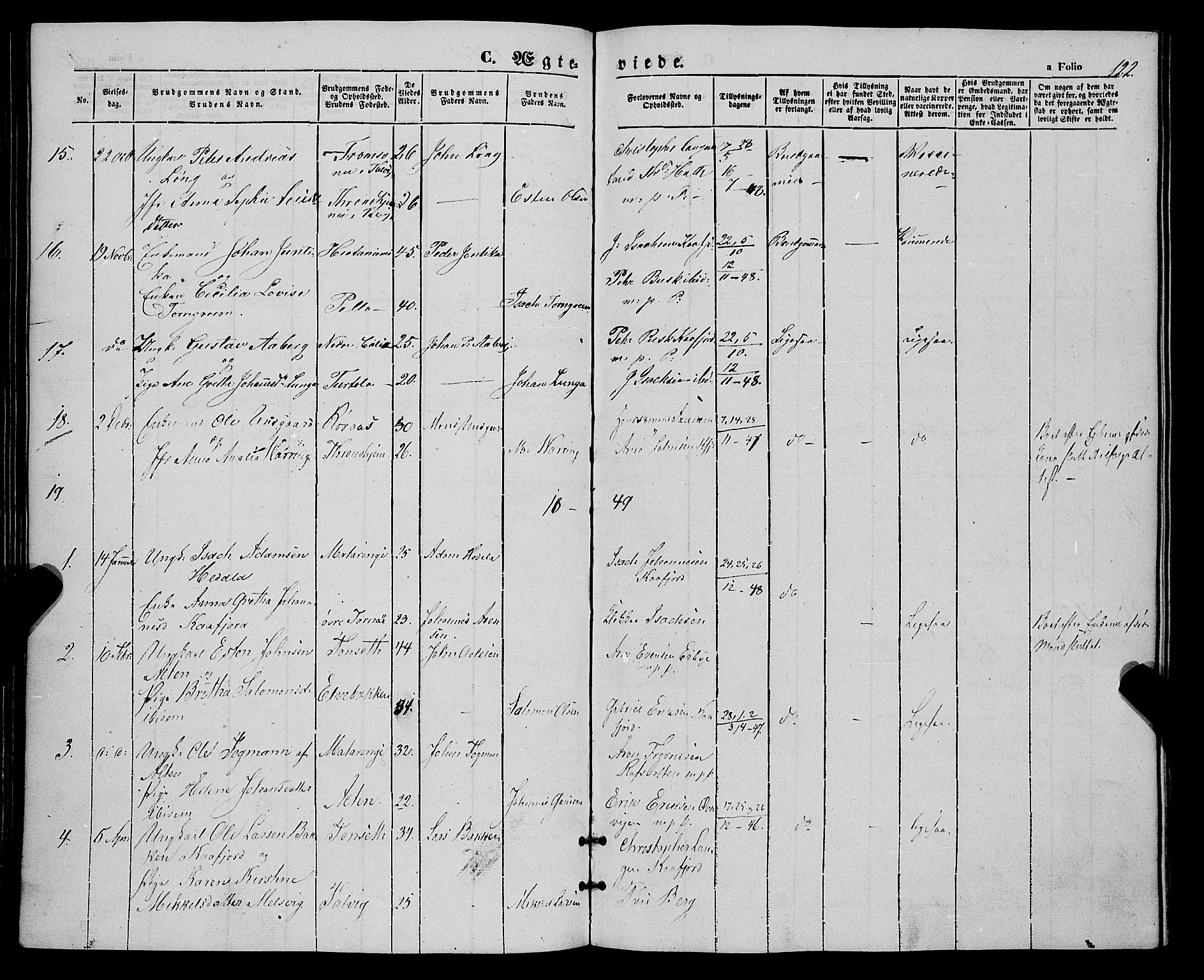 Talvik sokneprestkontor, SATØ/S-1337/H/Ha/L0016kirke: Parish register (official) no. 16, 1847-1857, p. 122