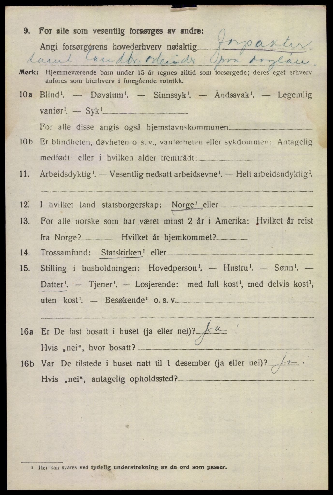SAKO, 1920 census for Hovin, 1920, p. 1448