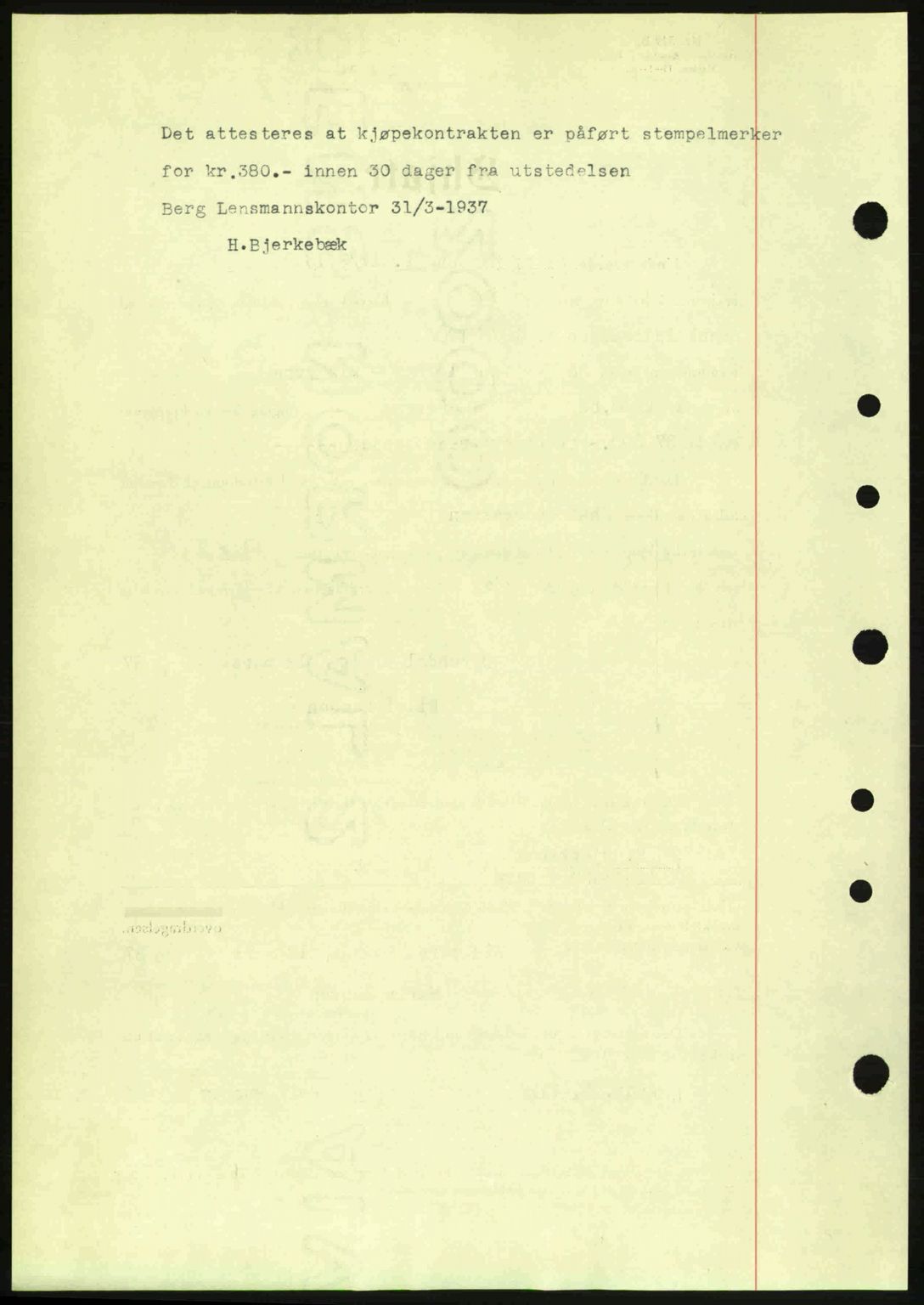 Idd og Marker sorenskriveri, AV/SAO-A-10283/G/Gb/Gbb/L0001: Mortgage book no. A1, 1936-1937, Diary no: : 339/1937