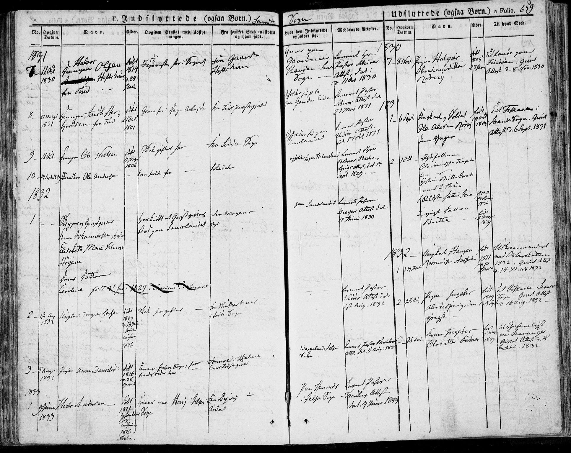 Jelsa sokneprestkontor, SAST/A-101842/01/IV: Parish register (official) no. A 6.2, 1828-1853, p. 659