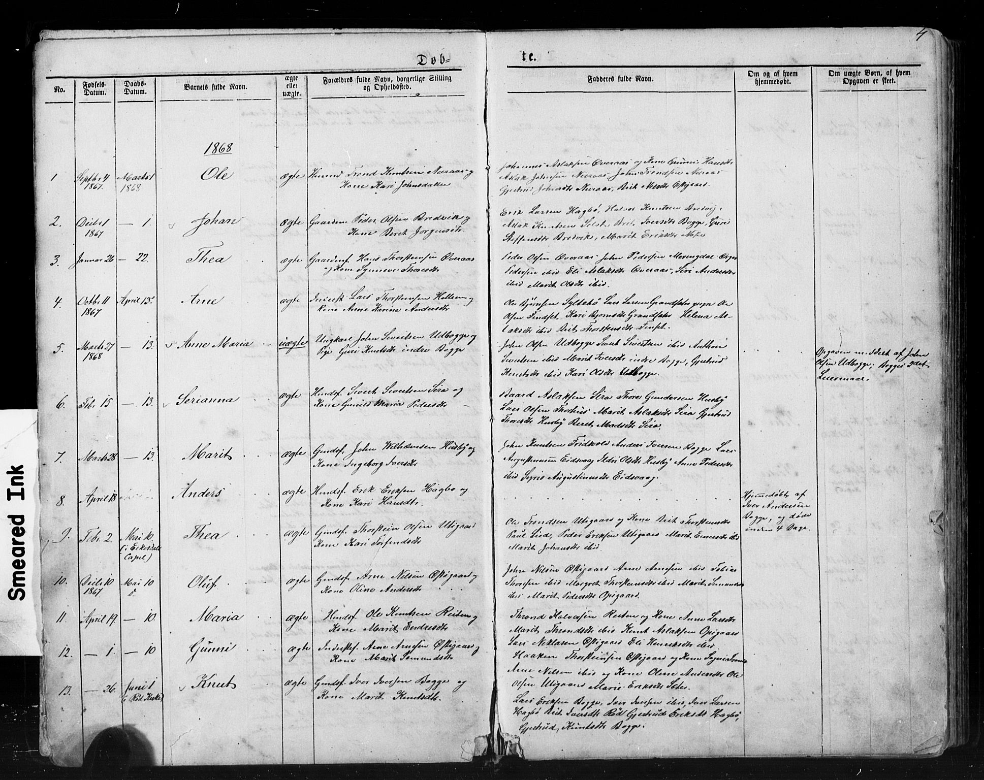 Ministerialprotokoller, klokkerbøker og fødselsregistre - Møre og Romsdal, AV/SAT-A-1454/552/L0638: Parish register (copy) no. 552C01, 1867-1902, p. 4