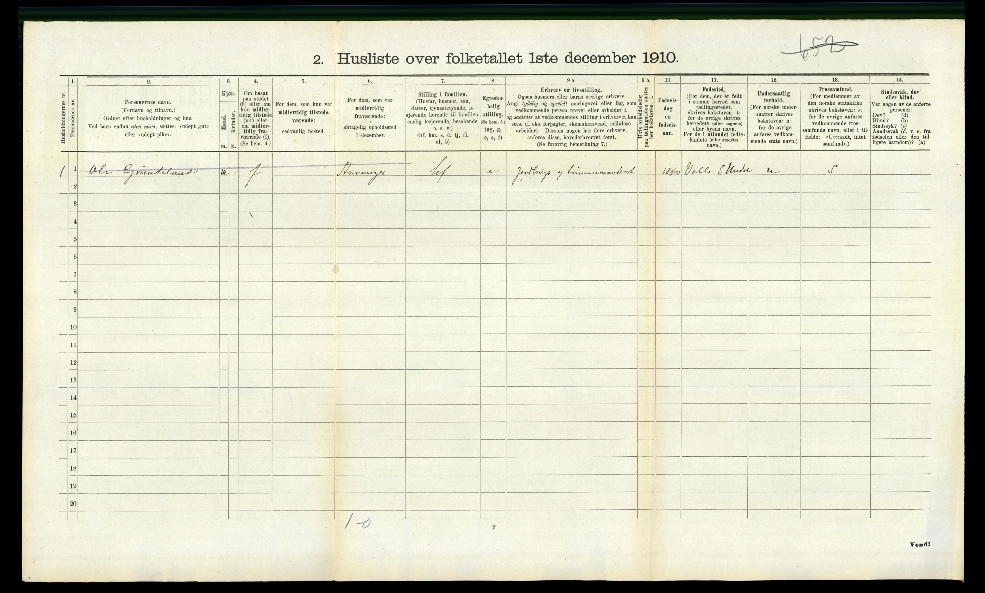 RA, 1910 census for Halse og Harkmark, 1910, p. 839