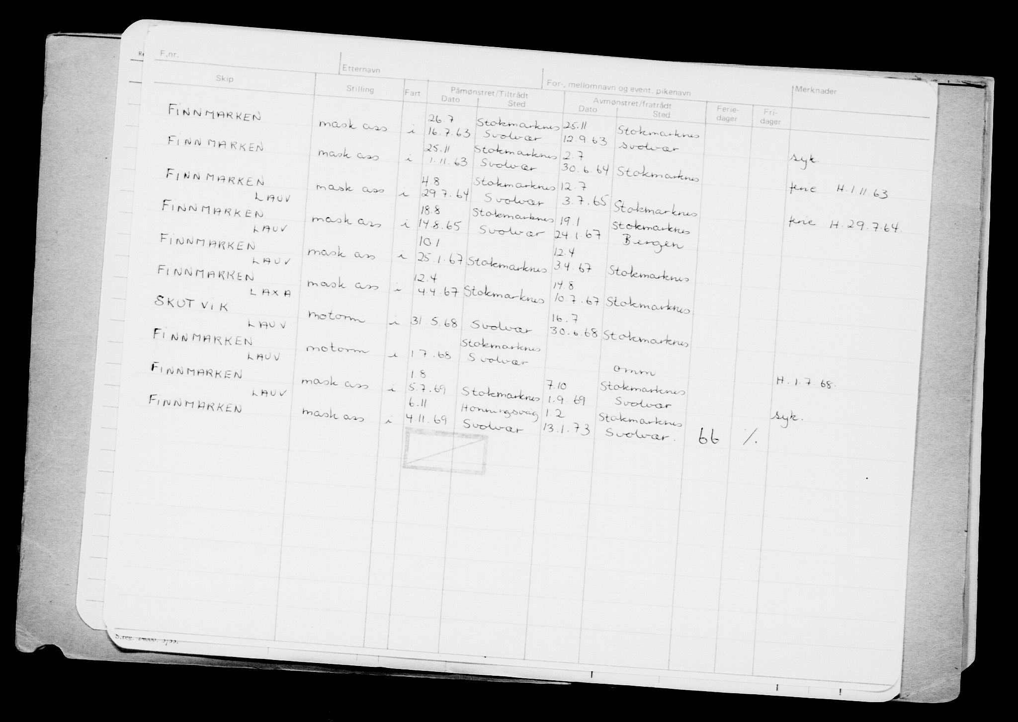 Direktoratet for sjømenn, AV/RA-S-3545/G/Gb/L0094: Hovedkort, 1911, p. 485