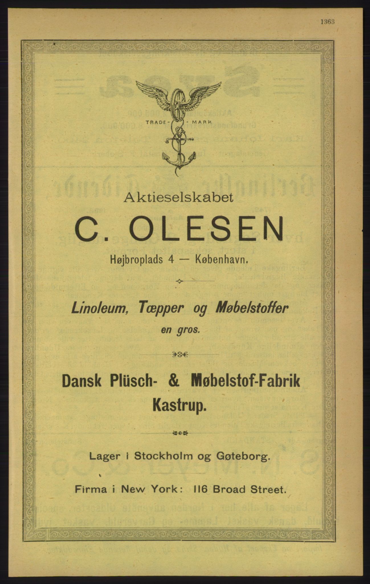 Kristiania/Oslo adressebok, PUBL/-, 1906, p. 1363