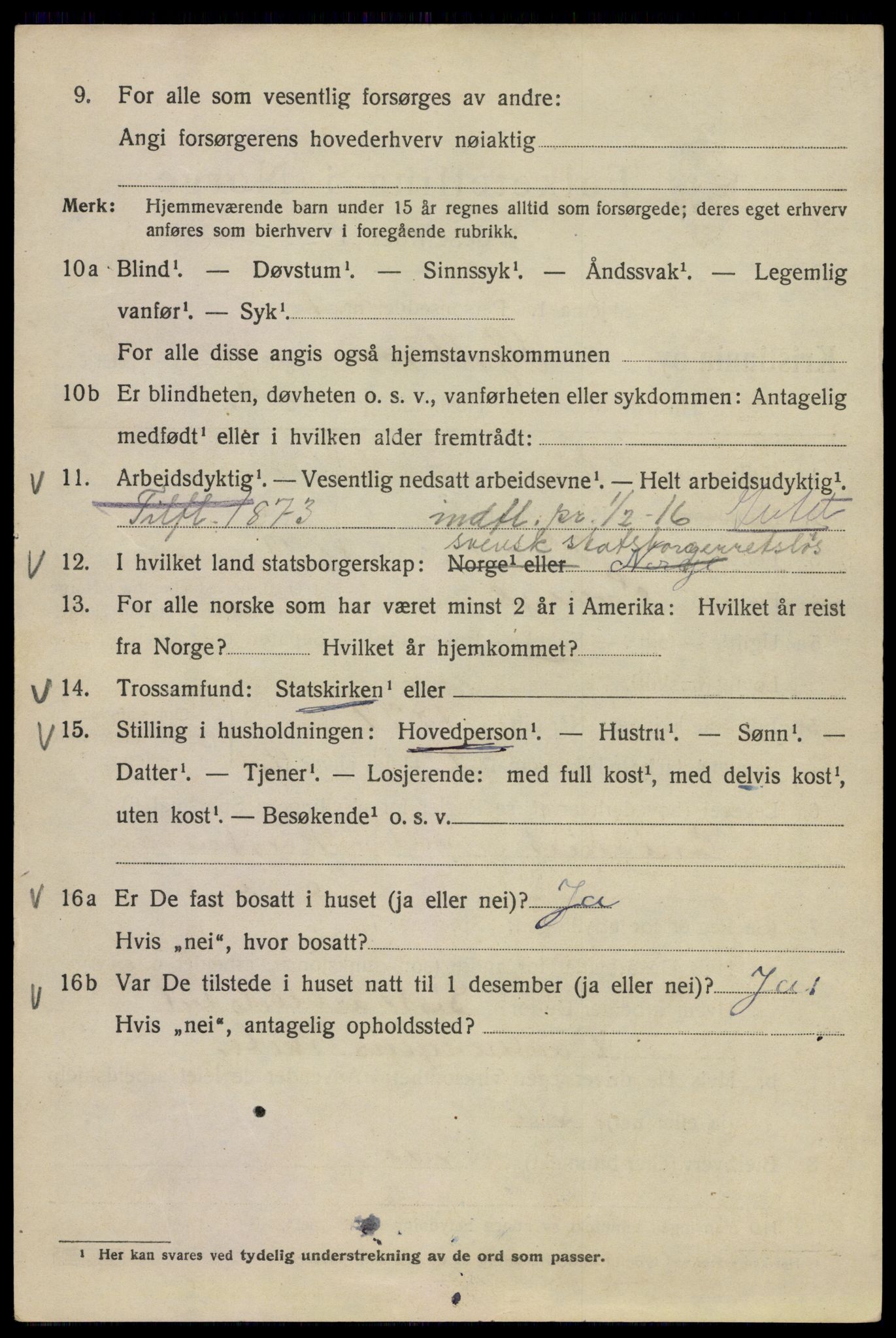 SAO, 1920 census for Kristiania, 1920, p. 294024