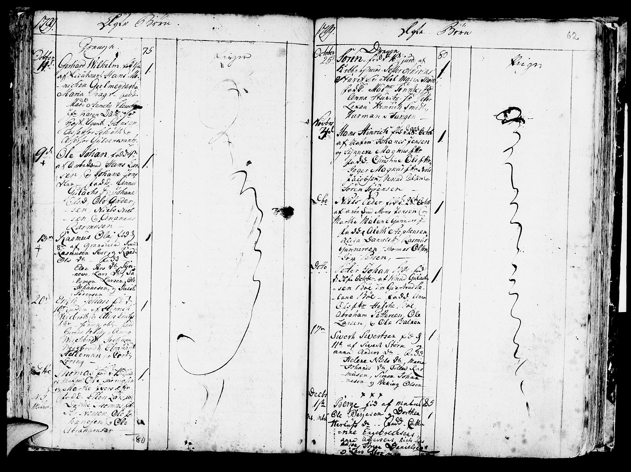 Korskirken sokneprestembete, SAB/A-76101/H/Haa/L0006: Parish register (official) no. A 6, 1790-1820, p. 62