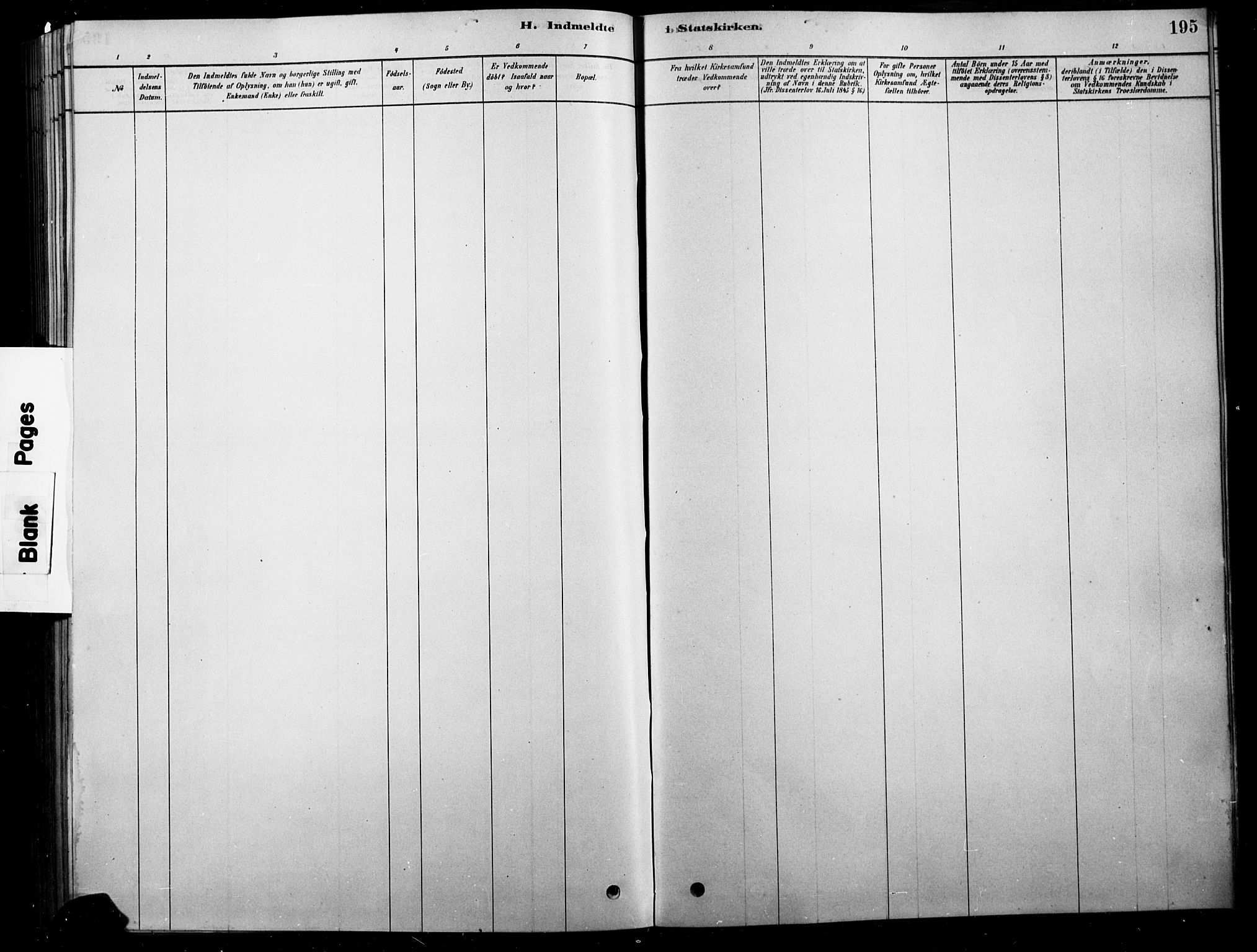 Tolga prestekontor, SAH/PREST-062/L/L0007: Parish register (copy) no. 7, 1878-1919, p. 195