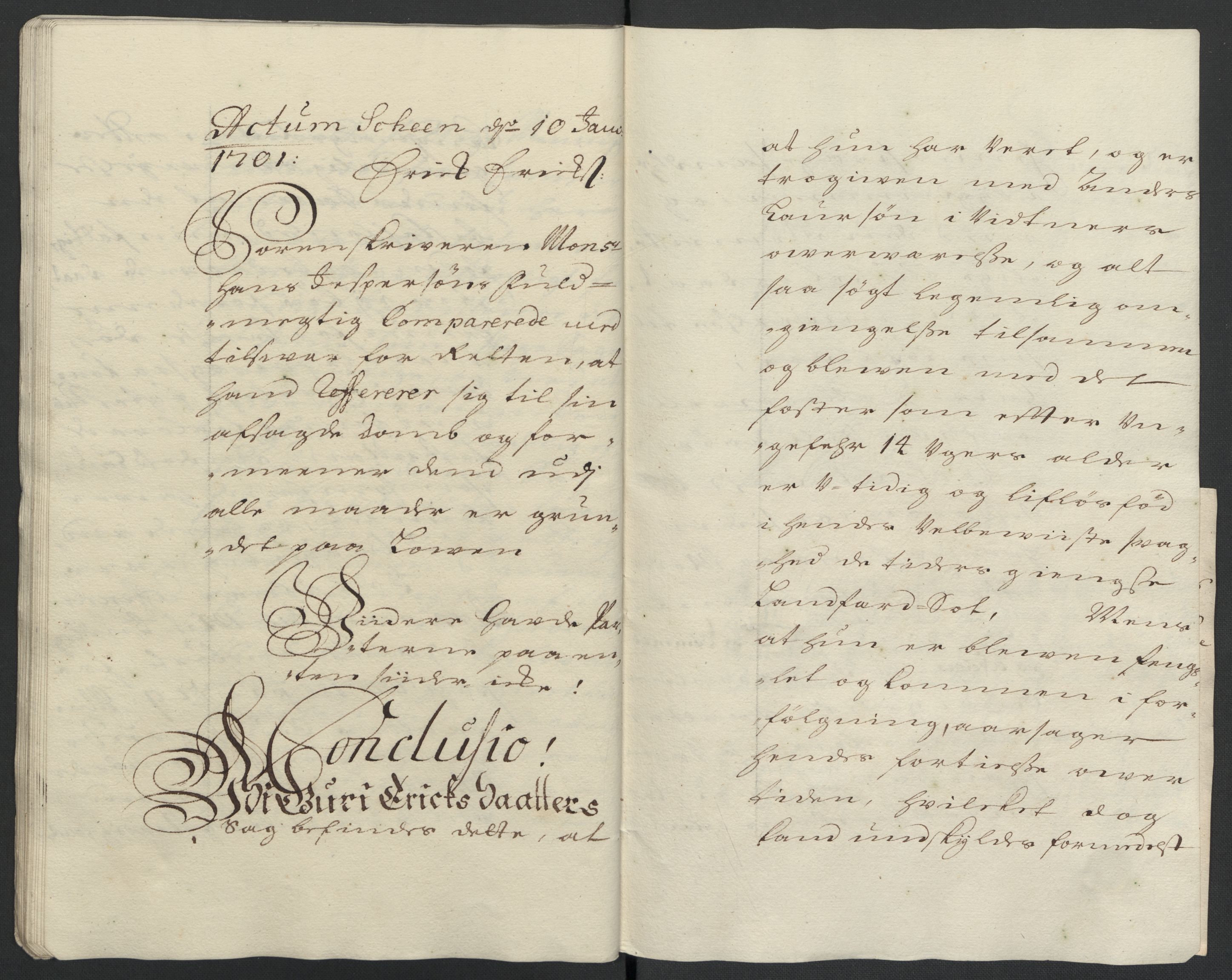 Rentekammeret inntil 1814, Reviderte regnskaper, Fogderegnskap, AV/RA-EA-4092/R36/L2105: Fogderegnskap Øvre og Nedre Telemark og Bamble, 1701, p. 93