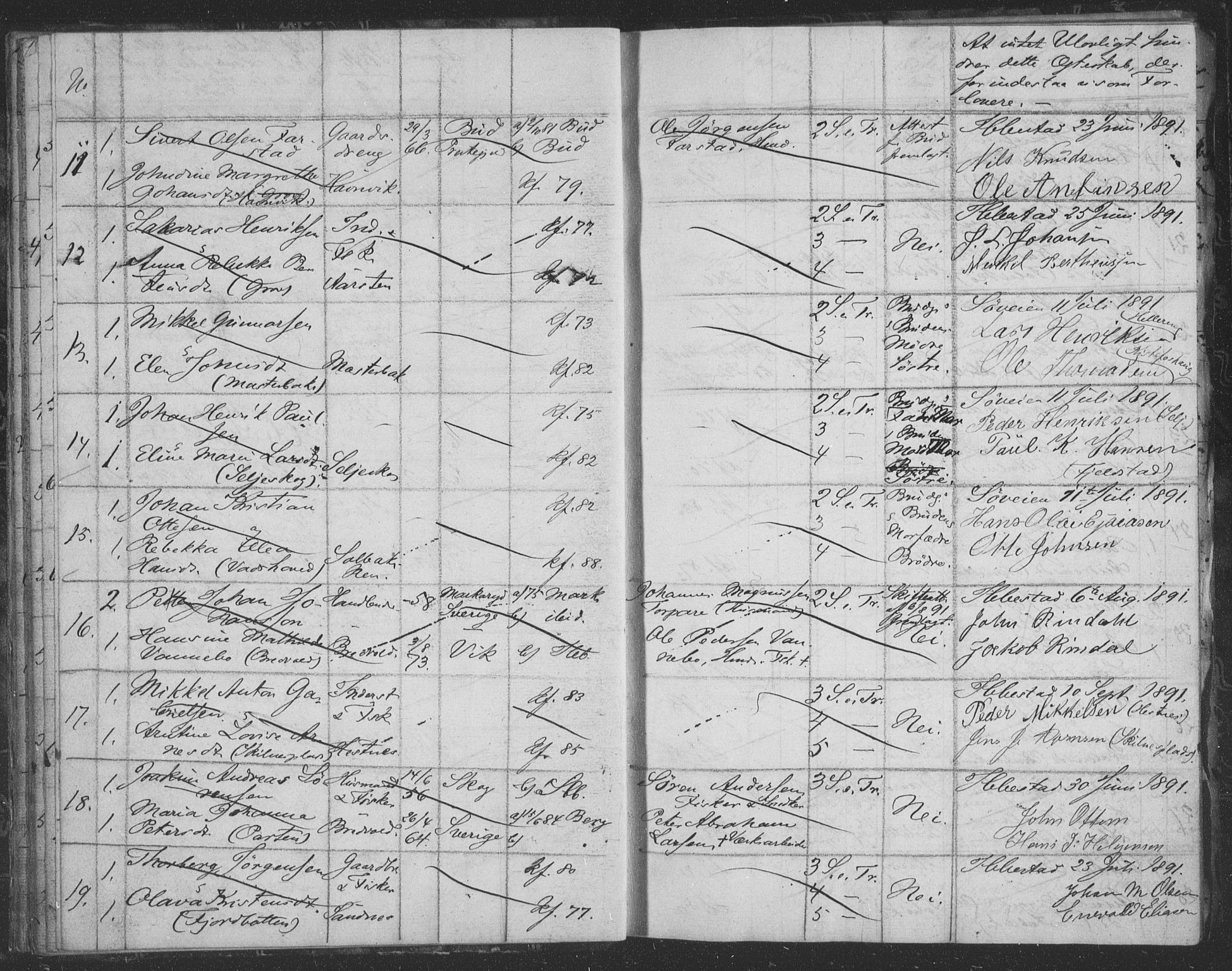 Ibestad sokneprestembete, AV/SATØ-S-0077/I/Ie/L0066: Banns register no. 66, 1888-1904