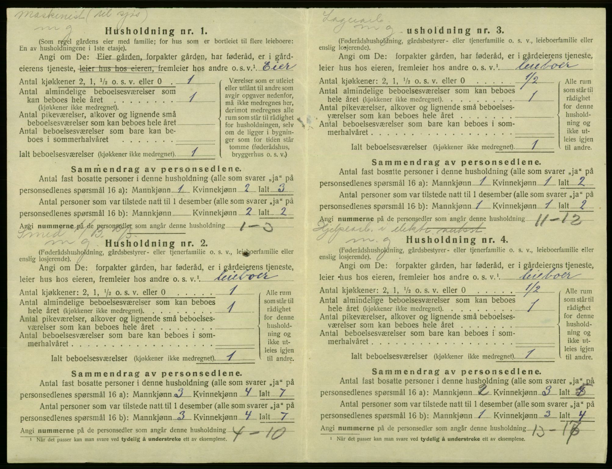 SAB, 1920 census for Laksevåg, 1920, p. 965