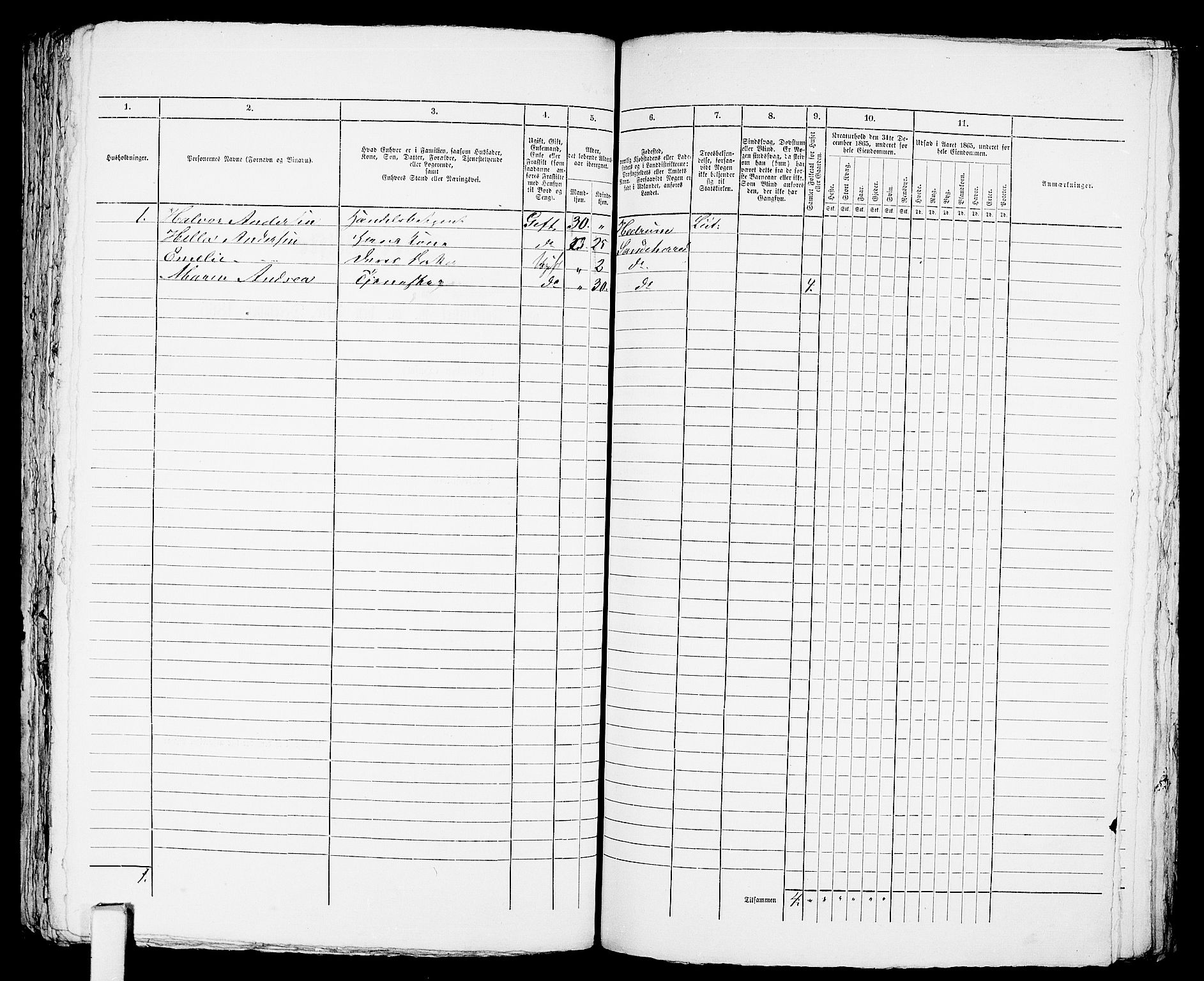 RA, 1865 census for Sandeherred/Sandefjord, 1865, p. 314