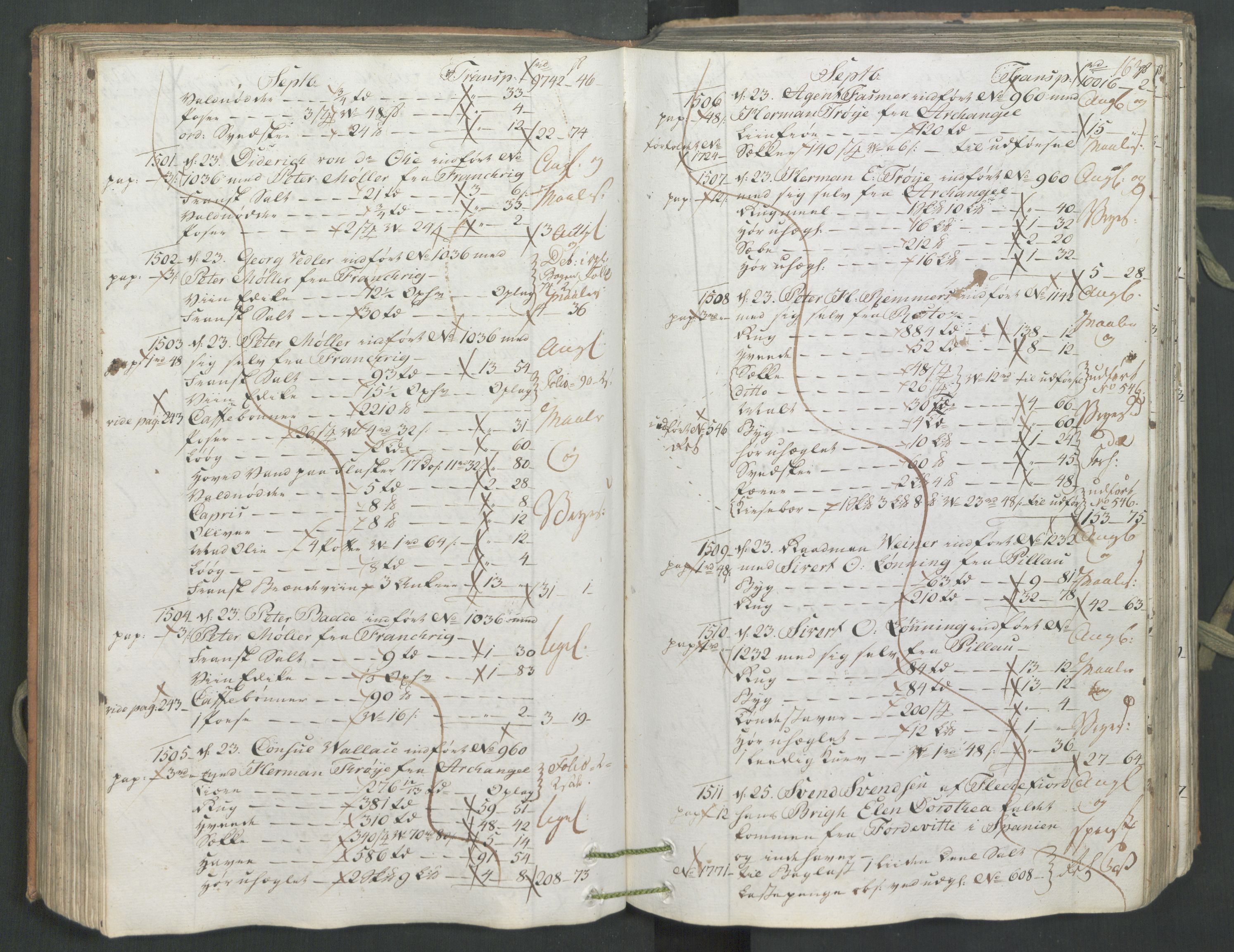Generaltollkammeret, tollregnskaper, AV/RA-EA-5490/R26/L0222/0001: Tollregnskaper Bergen A / Inngående hovedtollbok, 1786, p. 162b-163a