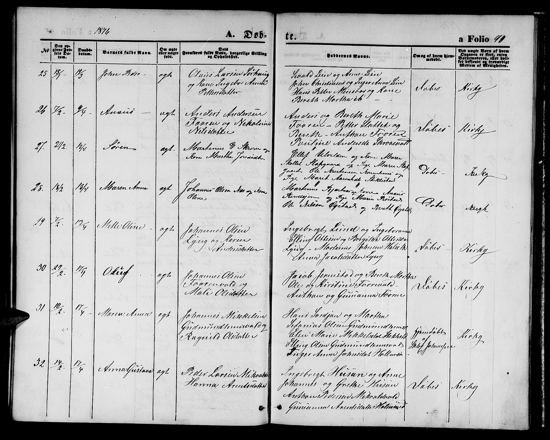 Ministerialprotokoller, klokkerbøker og fødselsregistre - Nord-Trøndelag, AV/SAT-A-1458/723/L0255: Parish register (copy) no. 723C03, 1869-1879, p. 90