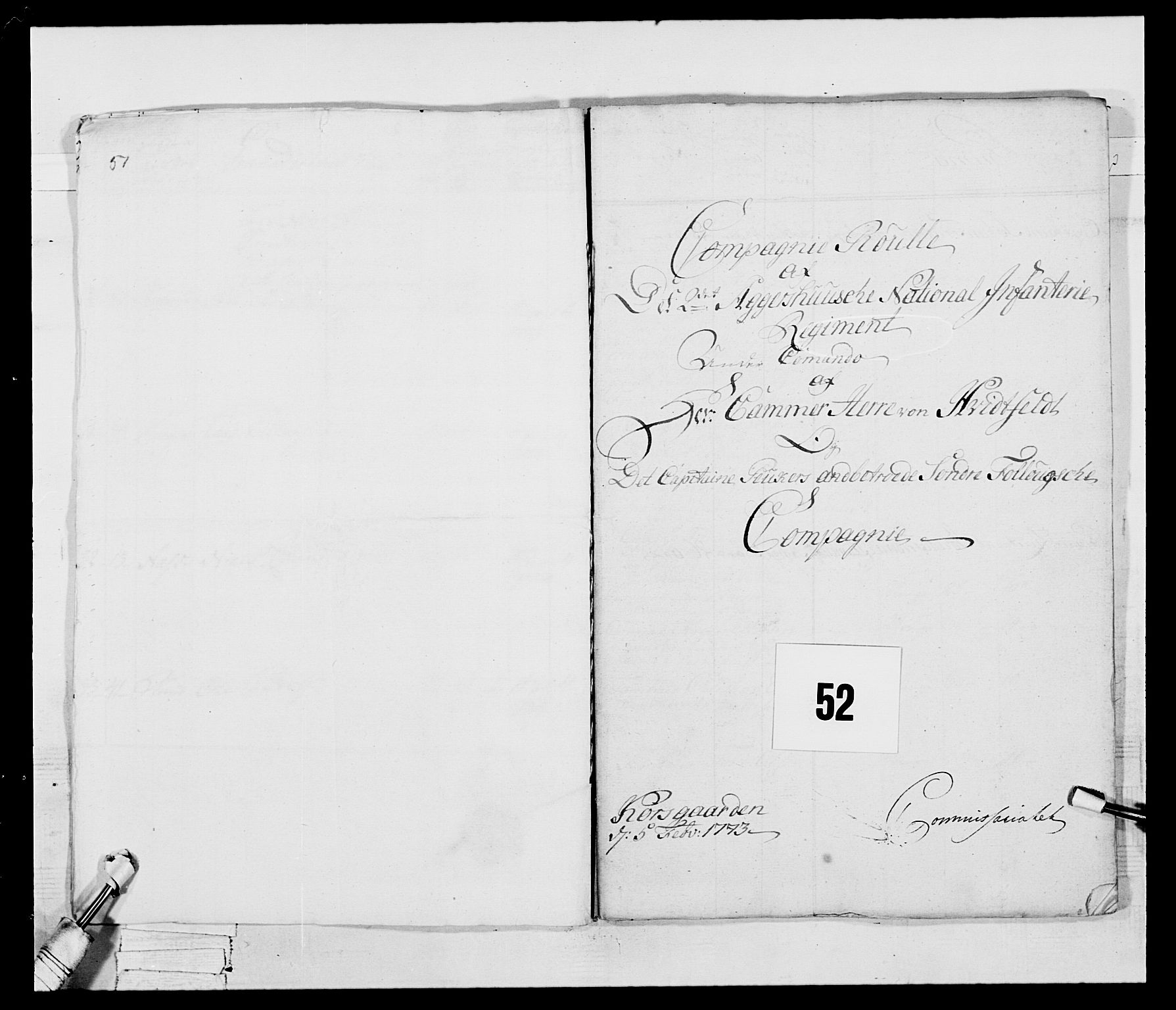 Generalitets- og kommissariatskollegiet, Det kongelige norske kommissariatskollegium, AV/RA-EA-5420/E/Eh/L0043b: 2. Akershusiske nasjonale infanteriregiment, 1773-1778, p. 598