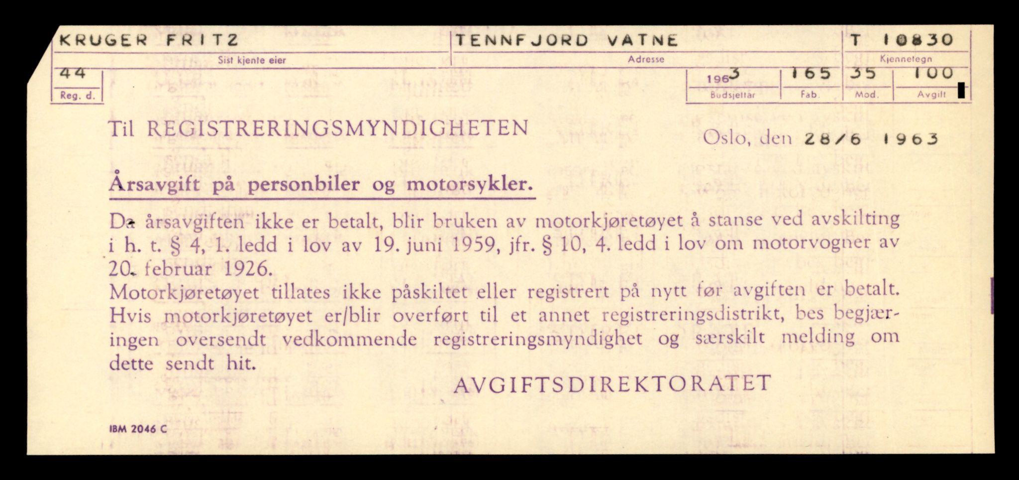 Møre og Romsdal vegkontor - Ålesund trafikkstasjon, AV/SAT-A-4099/F/Fe/L0024: Registreringskort for kjøretøy T 10810 - T 10930, 1927-1998, p. 545